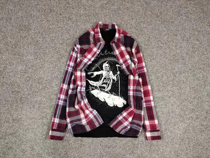 Flannel Vintage Flannel Shirt Checkered Travis Scott Style Hype Size US L / EU 52-54 / 3 - 1 Thumbnail