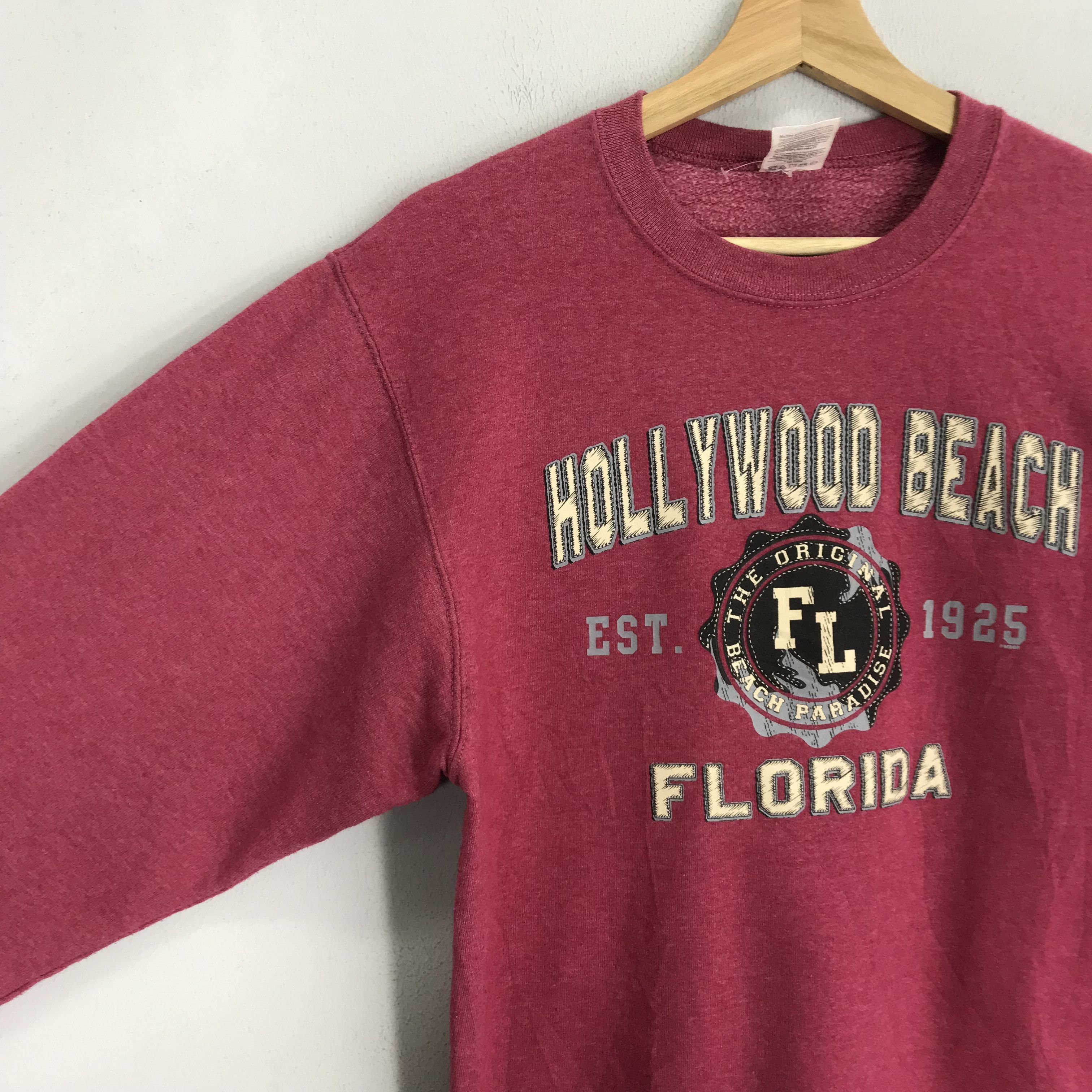Planet Hollywood Vintage Hollywood Beach Florida Maroon Sweatshirt Smal - 288 Size US S / EU 44-46 / 1 - 4 Thumbnail