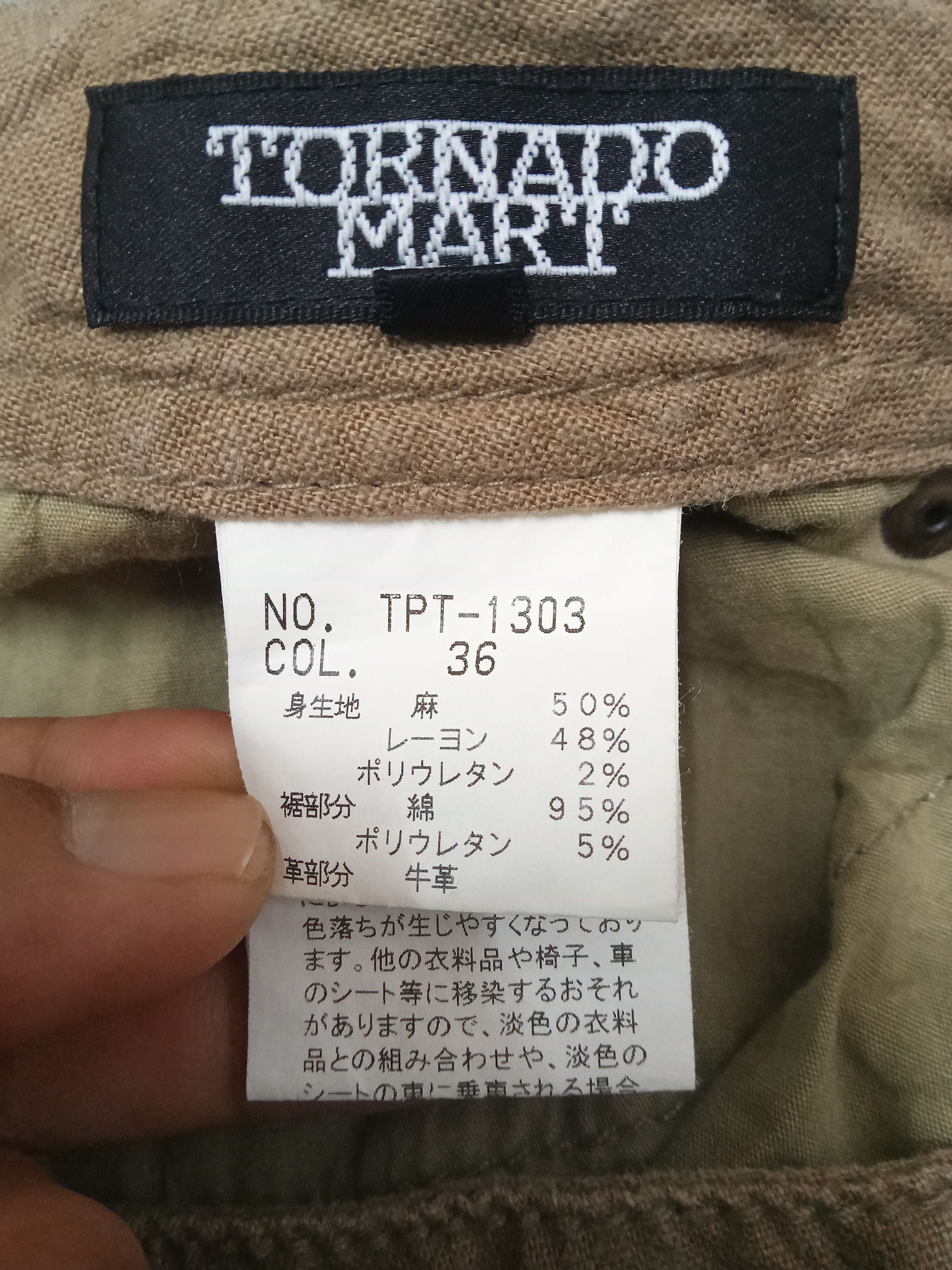 Tornado Mart Tornado Mart Rare Design Cargo Pants Size 32" / US 10 / IT 46 - 4 Thumbnail