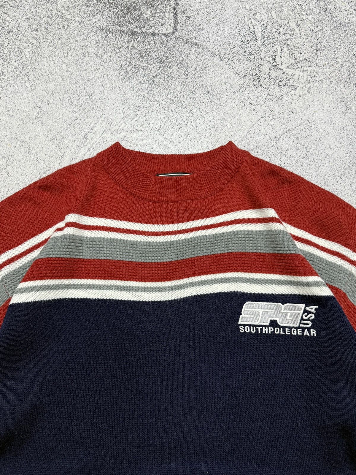 Southpole 🔥Crazy Y2K Vintage Southpole Striped Sweater Oversized Size US XL / EU 56 / 4 - 5 Thumbnail