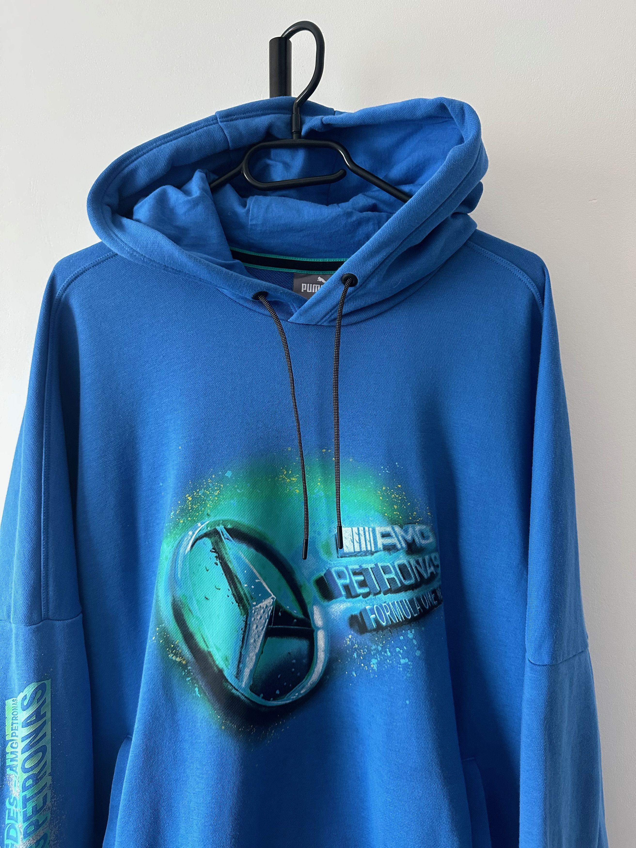 Formula 1 Puma Mercedes Benz Formula 1 Racing Blue Hoodie MAPF1 AMG Size US M / EU 48-50 / 2 - 6 Thumbnail