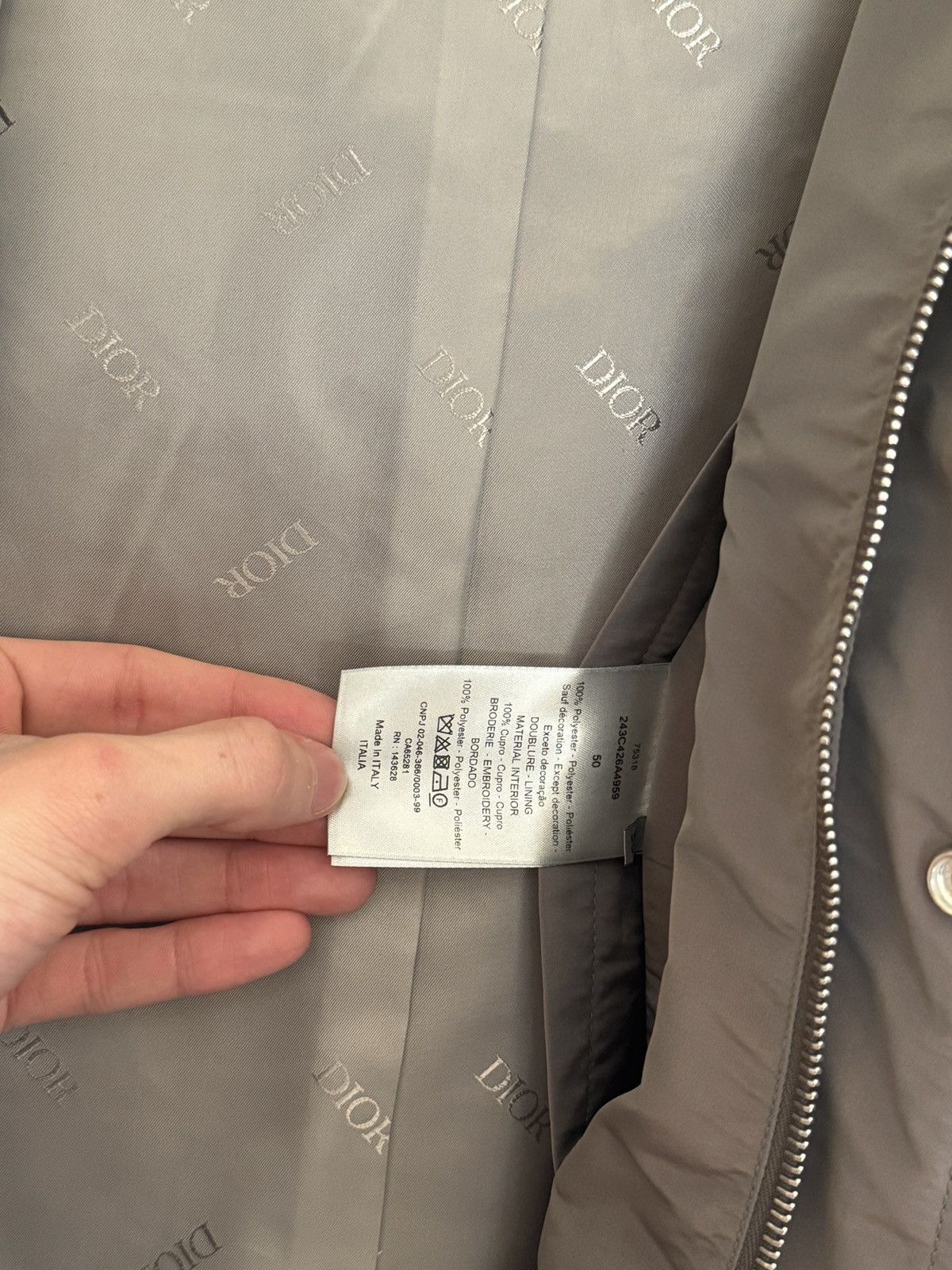 Dior Dior Lilac/Purple Windbreaker Rain Jacket with Embroidery Size US M / EU 48-50 / 2 - 10 Thumbnail