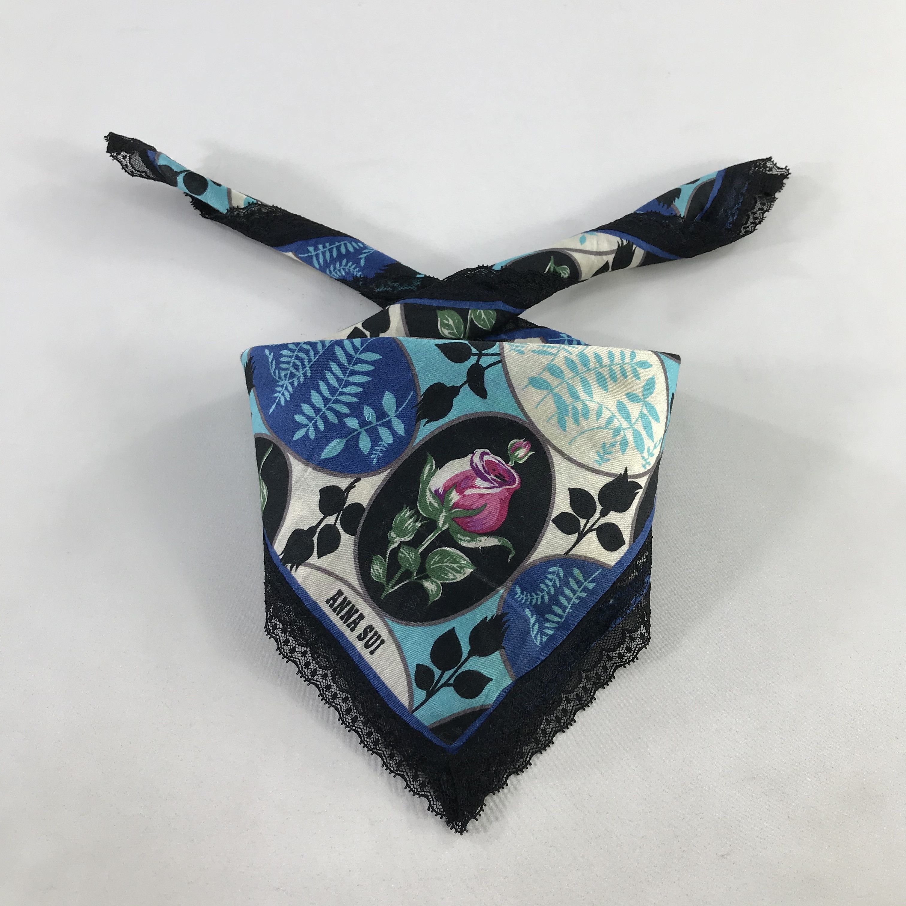 Anna Sui × Vintage Anna Sui Bandana / Handkerchief / Neckerchief - S1081 Size ONE SIZE - 3 Thumbnail