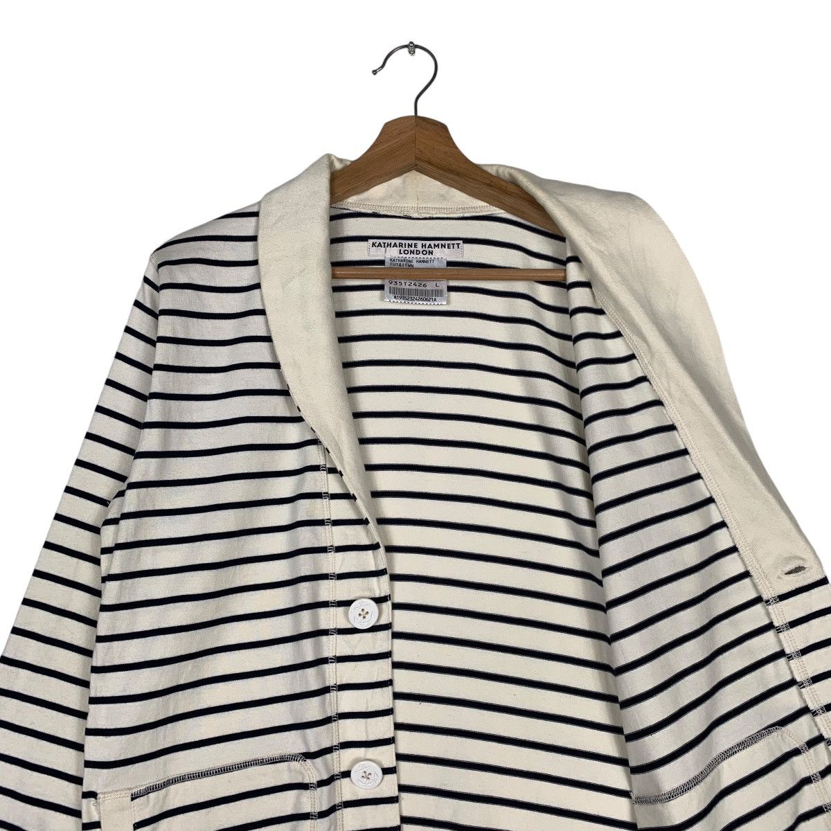 Katharine Hamnett London Katherine Hamnett London Stripe Jacket Size L / US 10 / IT 46 - 10 Thumbnail