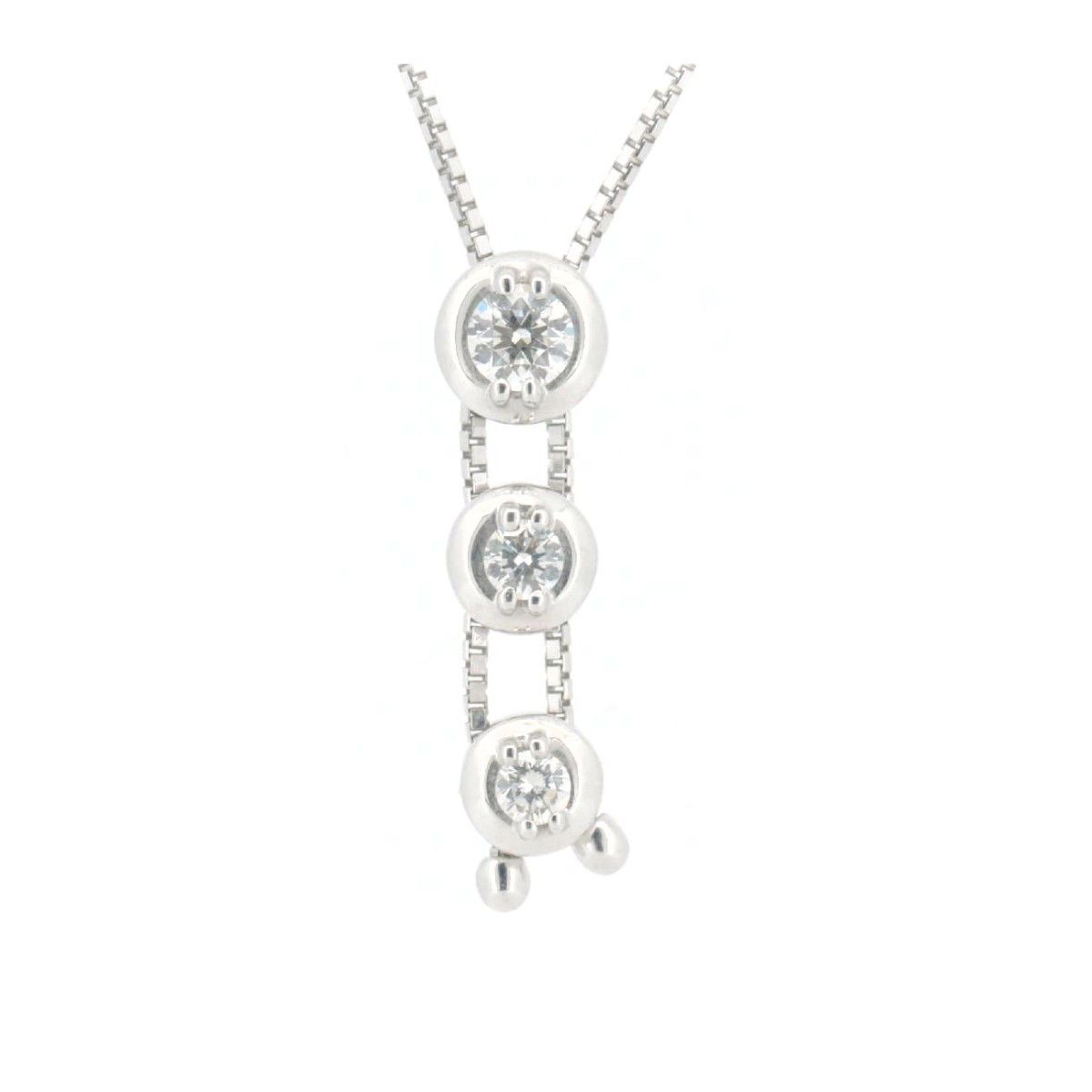 Other Tasaki Tasaki Au750 Diamond Necklace Precious Metal Necklace DUTY FREE for USA Size ONE SIZE - 1 Thumbnail