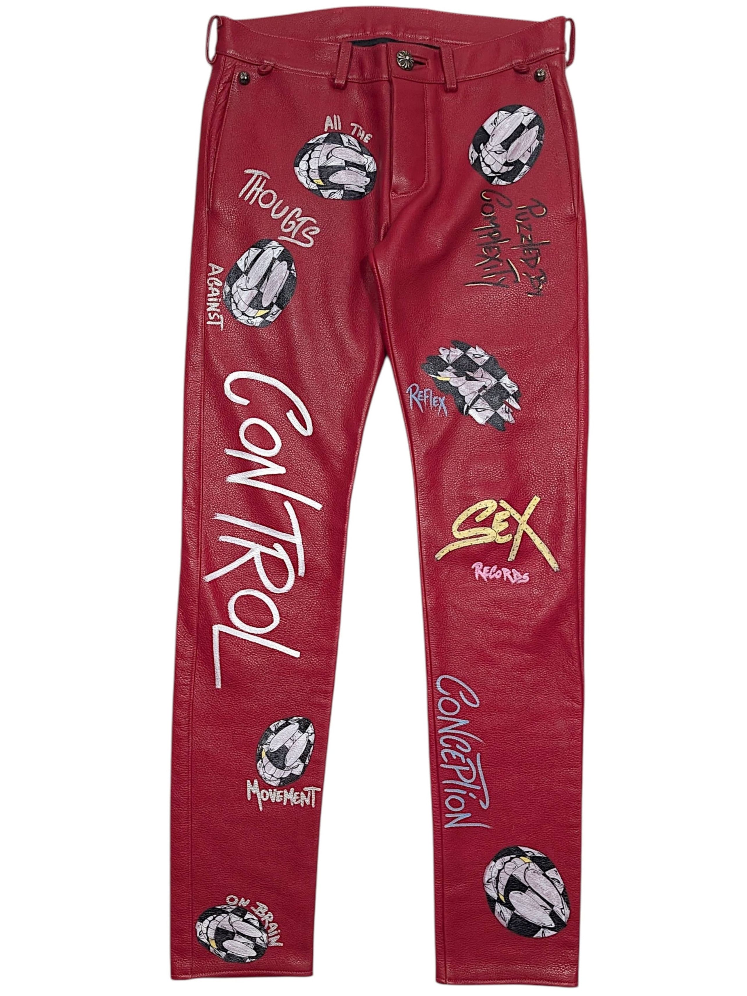 Young Thug Personal Chrome Hearts Matty Boy Leather Pants