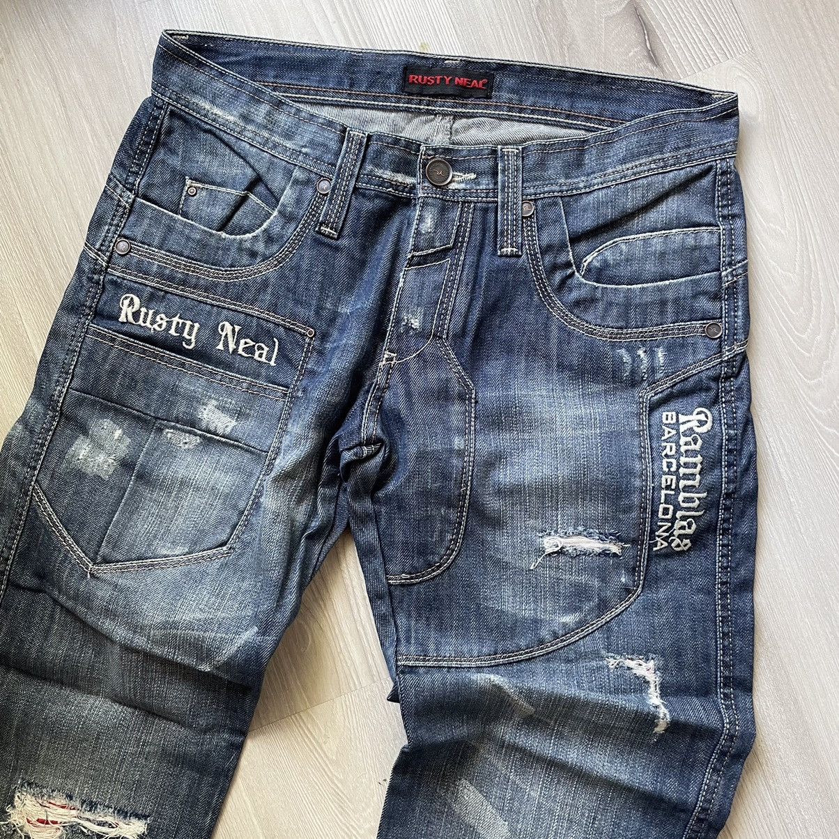 Designer × Japanese Brand Vintage rap jeans y2k style Size US 30 / EU 46 - 3 Thumbnail