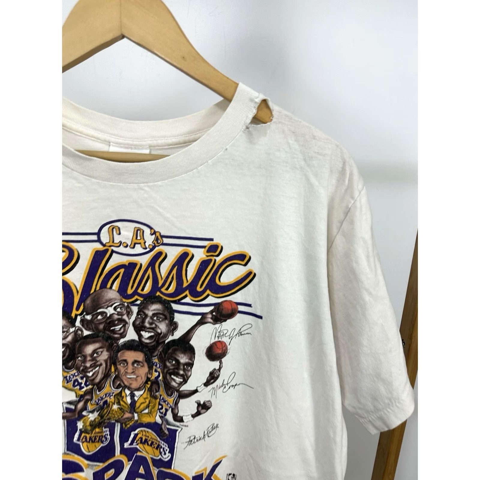NBA VTG LA Classic 6 Pack Lakers T-Shirt L White Nike? Size US L / EU 52-54 / 3 - 7 Thumbnail