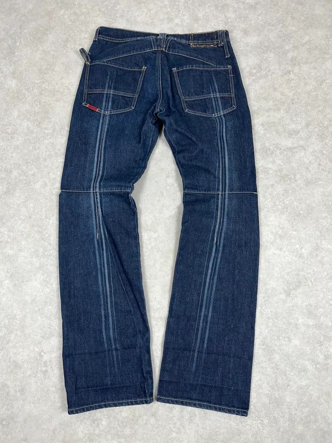Marithe + Francois Girbaud 2000s Marithé + François Girbaud Large Navy Denim Jeans Size US 30 / EU 46 - 7 Thumbnail
