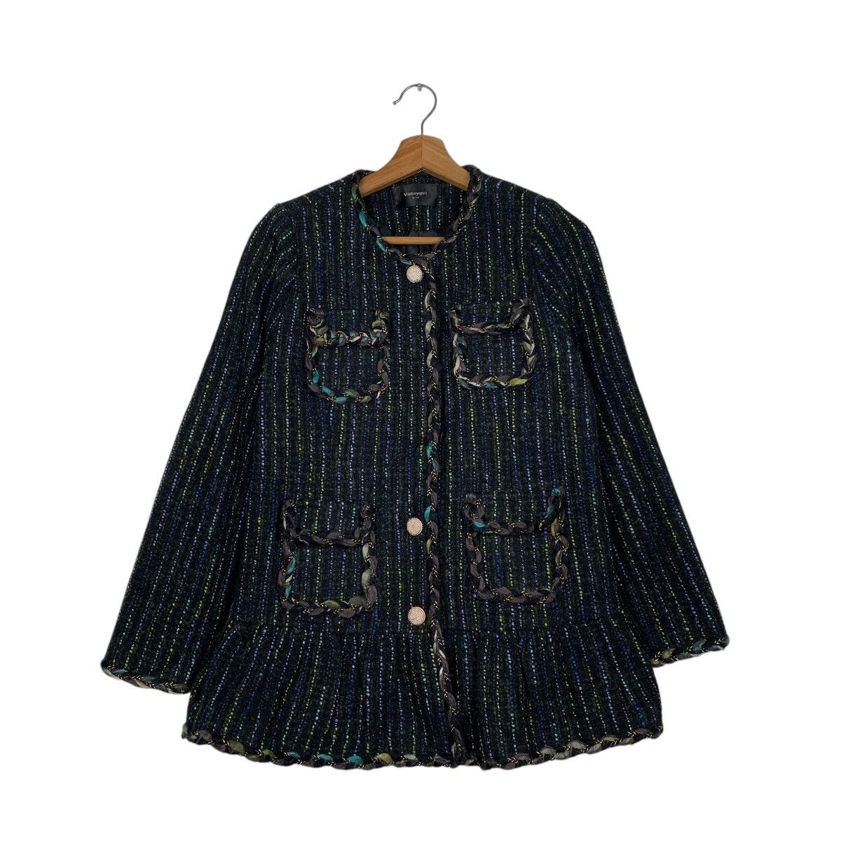 Japanese Brand Valley Girl Tweed Jacket