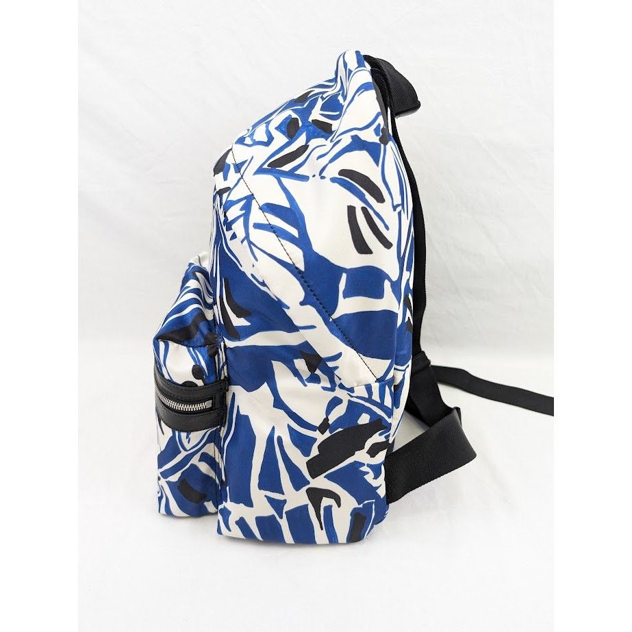 Palm Angels o1rshd1 Size: OS / Macro Hibiscus Backpack in Blue/Off White Size ONE SIZE - 7 Thumbnail