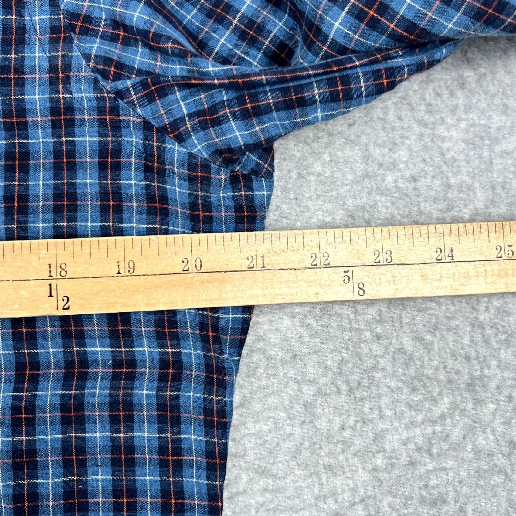 Polo Ralph Lauren Ralph Lauren Button-Up Shirt Mens Blue Plaid Linen Cotton Long Sleeve Medium Pony Size US M / EU 48-50 / 2 - 5 Thumbnail