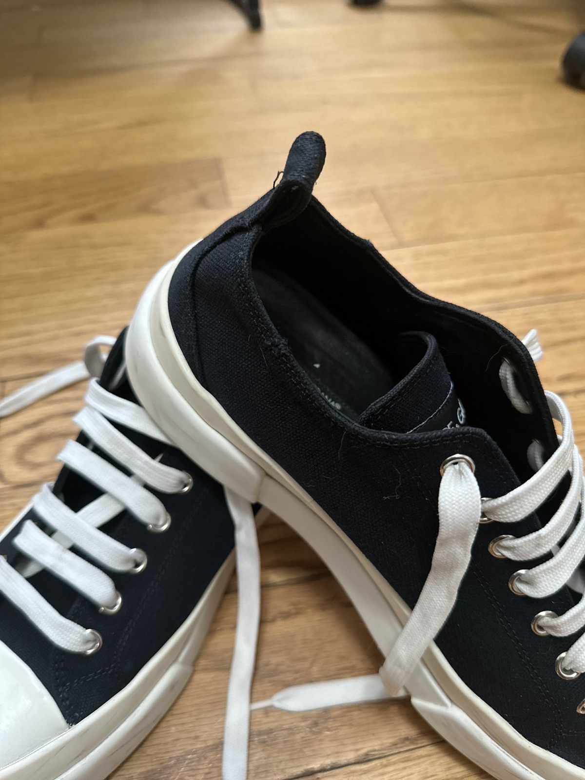 Dolce & Gabbana Dolce & Gabbana - Portofino Canvas Logo Appliquéd B&W Size US 9.5 / EU 42-43 - 3 Thumbnail