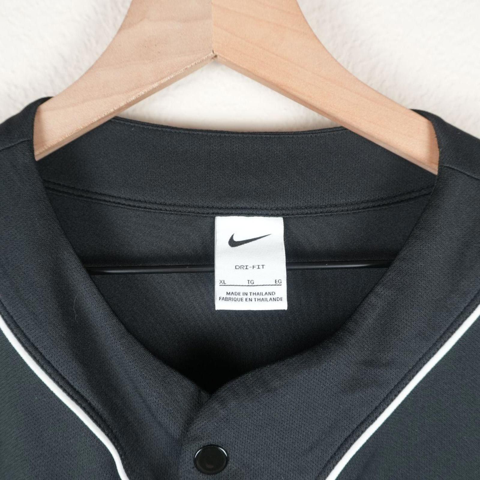 Nike Nike Shirt Kid's XL Black Dri Fit Baseball Size US XXS / EU 40 - 4 Thumbnail