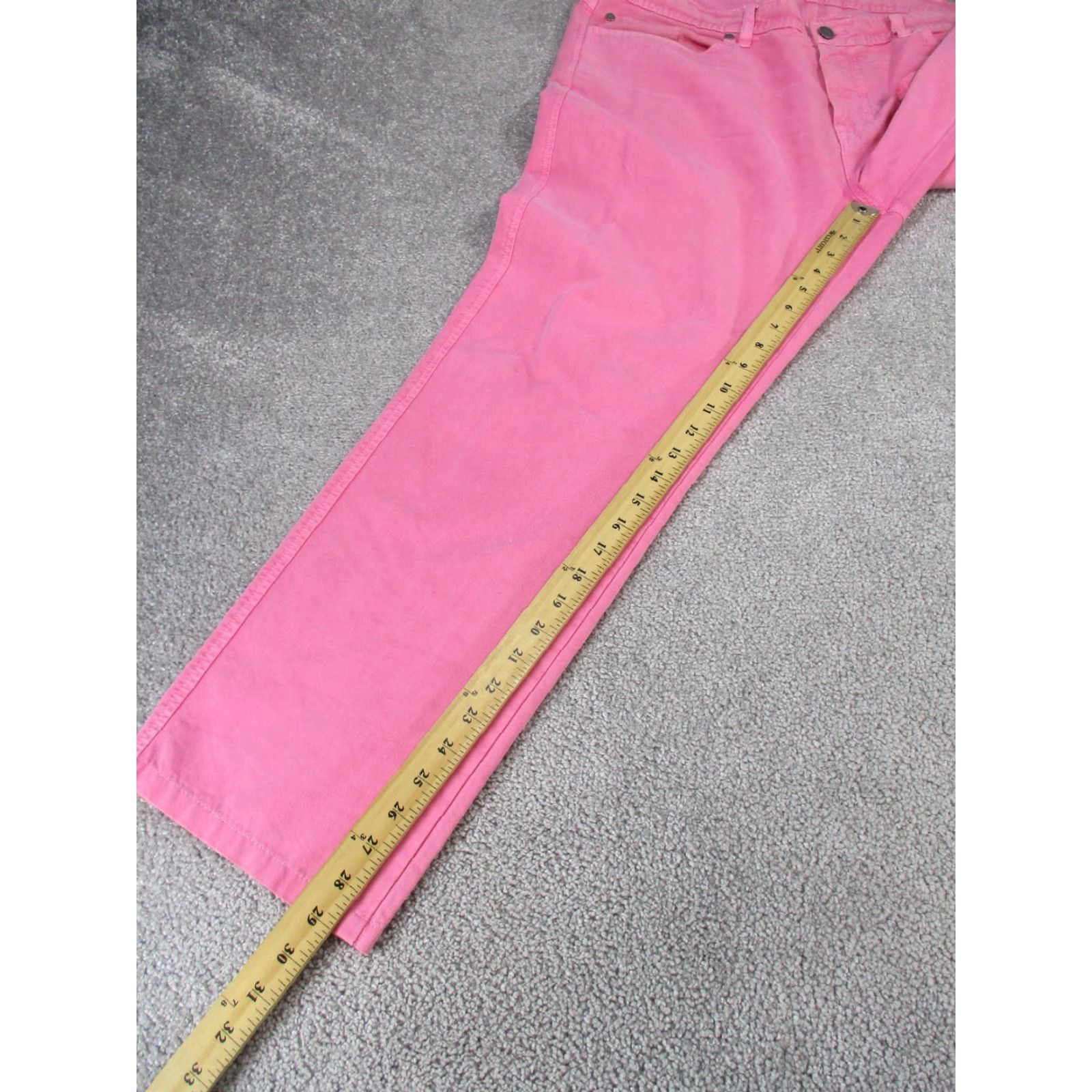 Vintage Oliver Ridley Chino Pants Womens Regular 40 Pink Solid Size 27" / US 4 / IT 40 - 7 Thumbnail