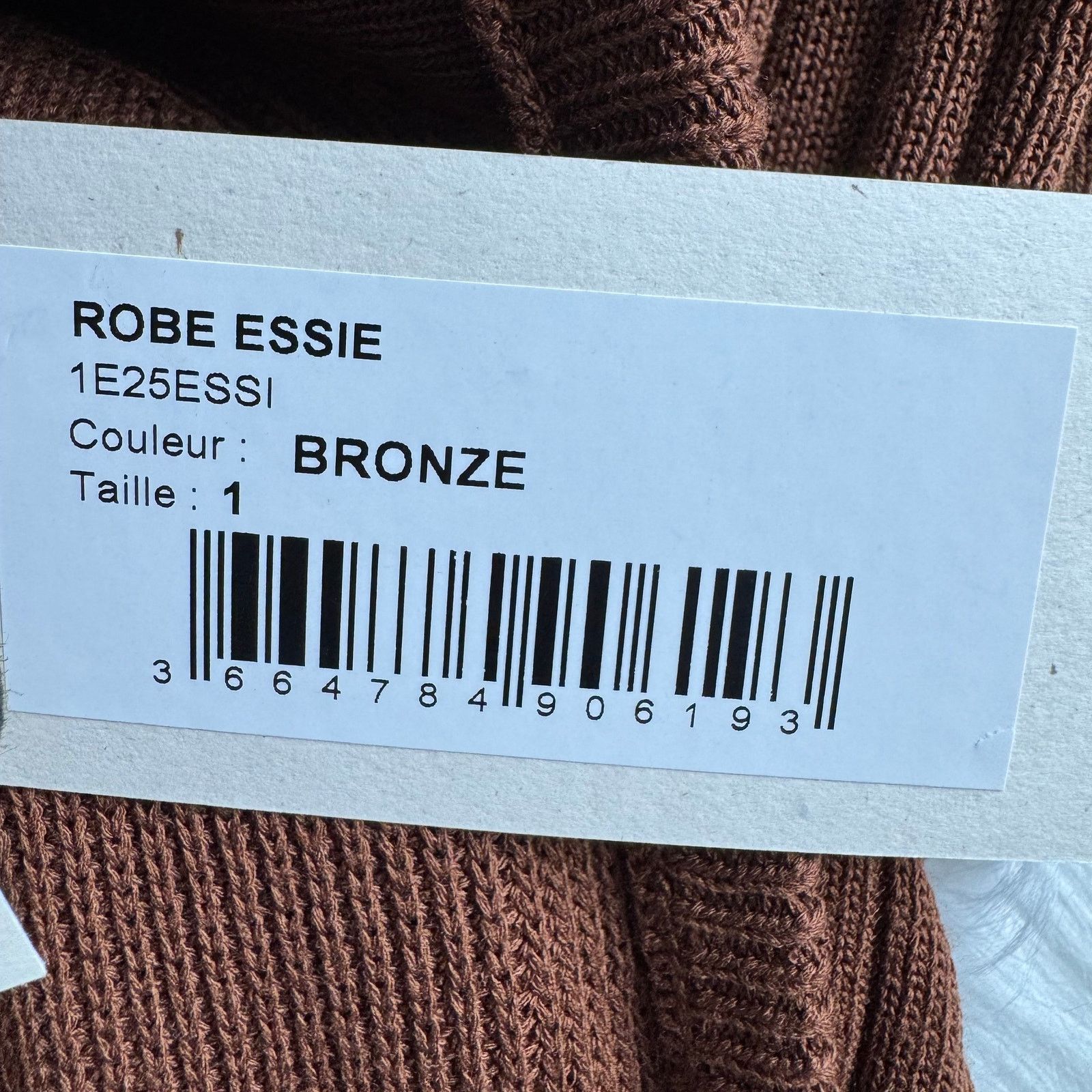 ba&sh BA&SH Essie Ribbed Knit Maxi Dress Bronze NWT Size 1-US4 Size S / US 4 / IT 40 - 7 Thumbnail