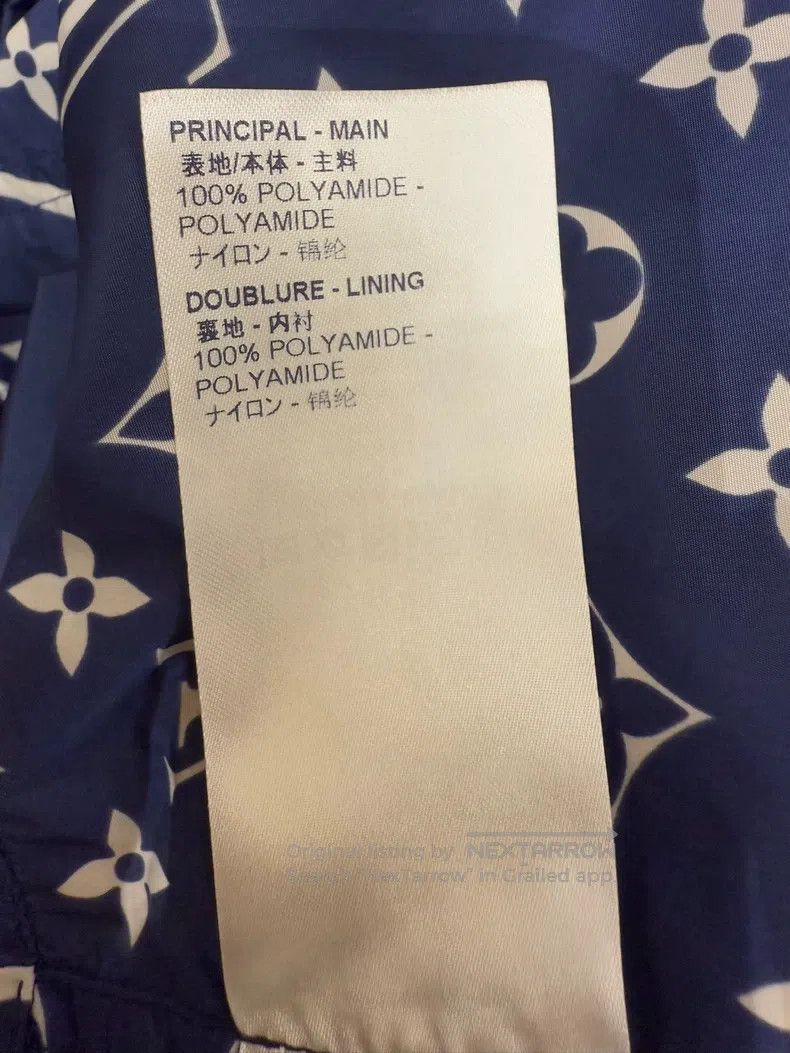 Louis Vuitton Louis Vuitton Blue Old Flower Full Print Trooper Jacket Size XXS / US 00 / IT 34 - 6 Thumbnail