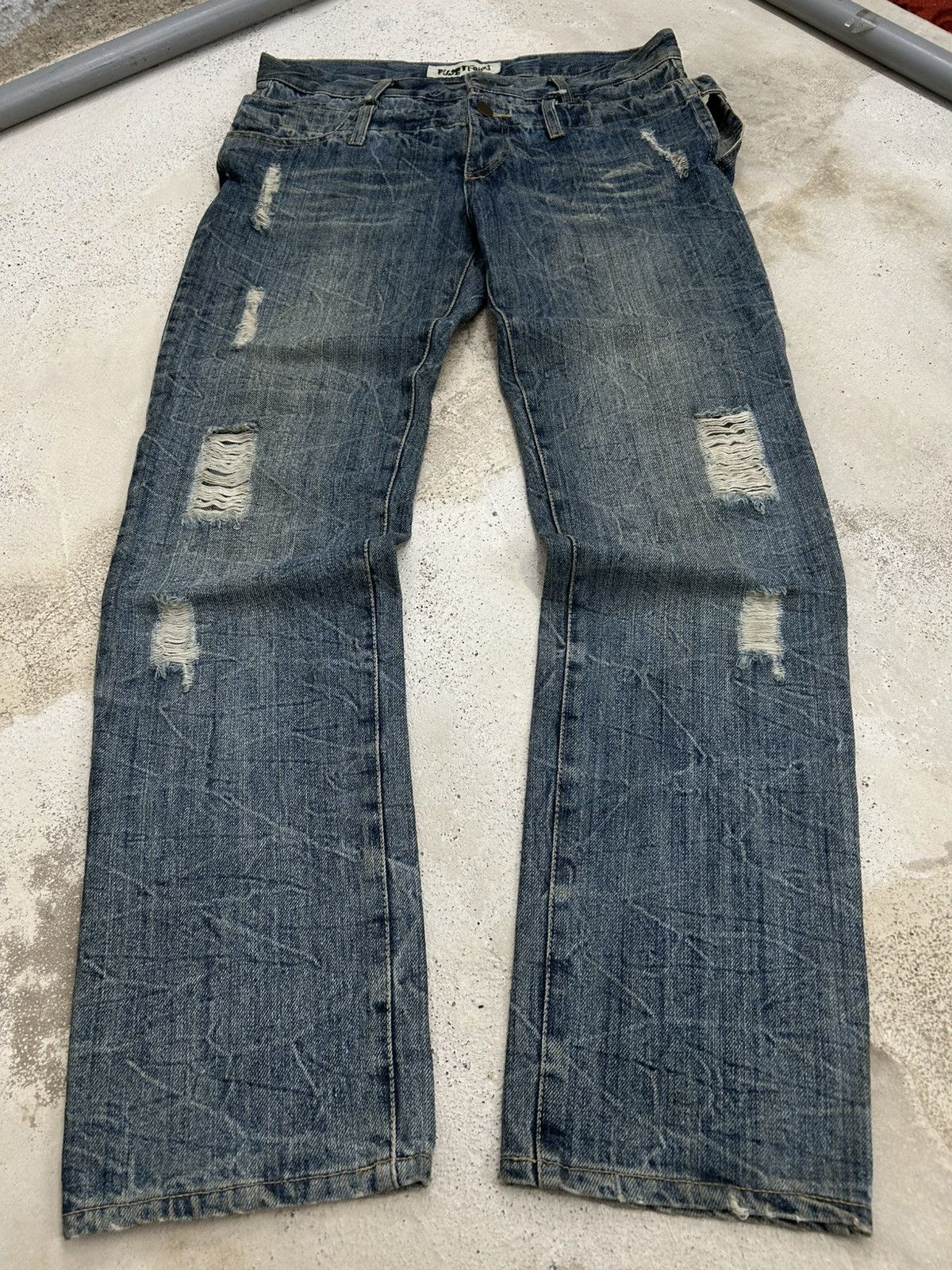 GOSTAR DE FUGA Vintage Funky Fruit Double Waist Distressed Embroidery Size US 32 / EU 48 - 1 Thumbnail