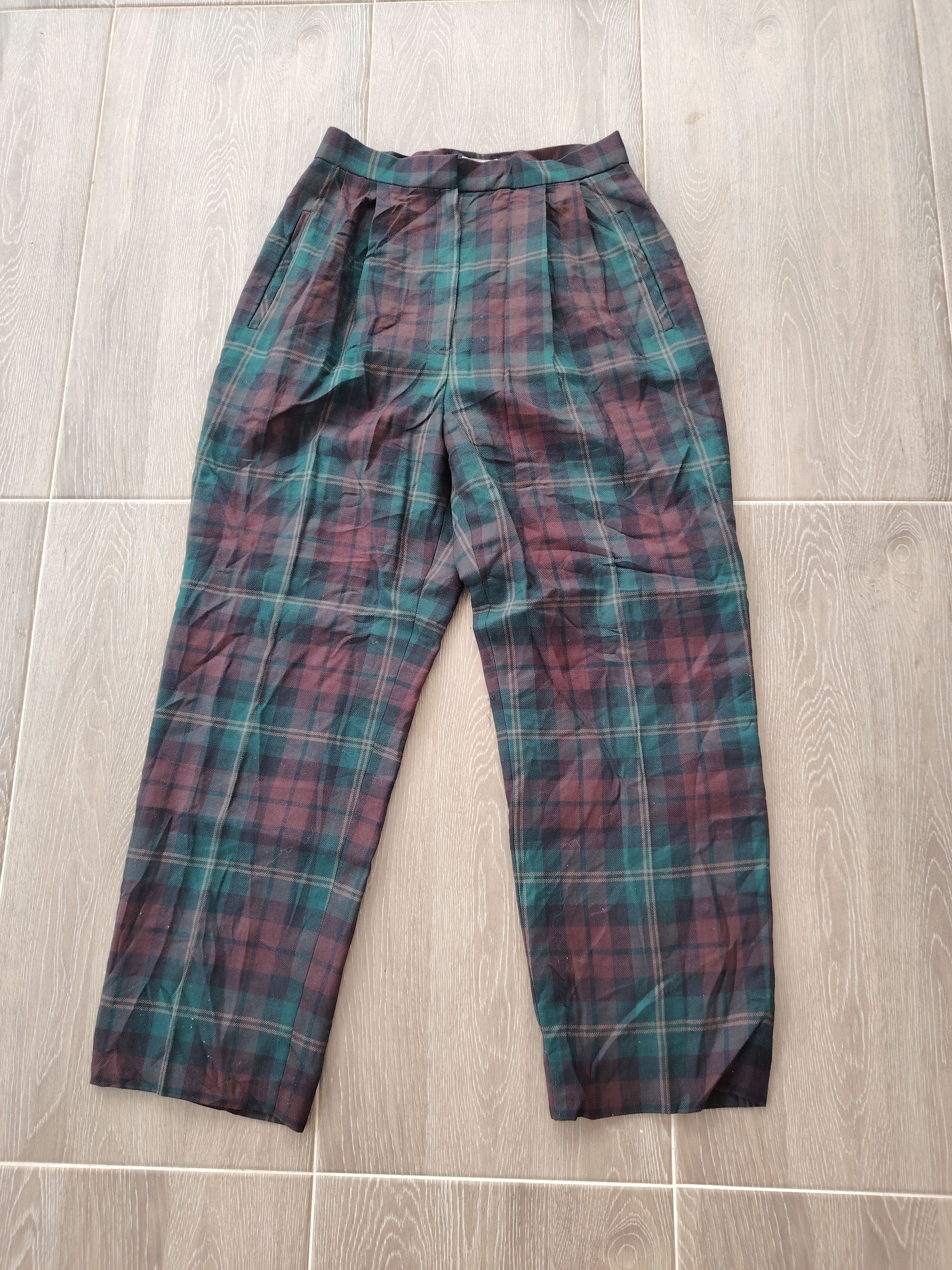 Japanese Brand × Vintage TIM Japan Checkered Plaid Vintage Pants Size 27" / US 4 / IT 40 - 1 Thumbnail