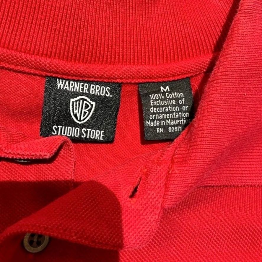Vintage VINTAGE Bugs Bunny Embroidered Polo Shirt Red Warner Bros Studio Store Men M Shirt Size US M / EU 48-50 / 2 - 3 Thumbnail