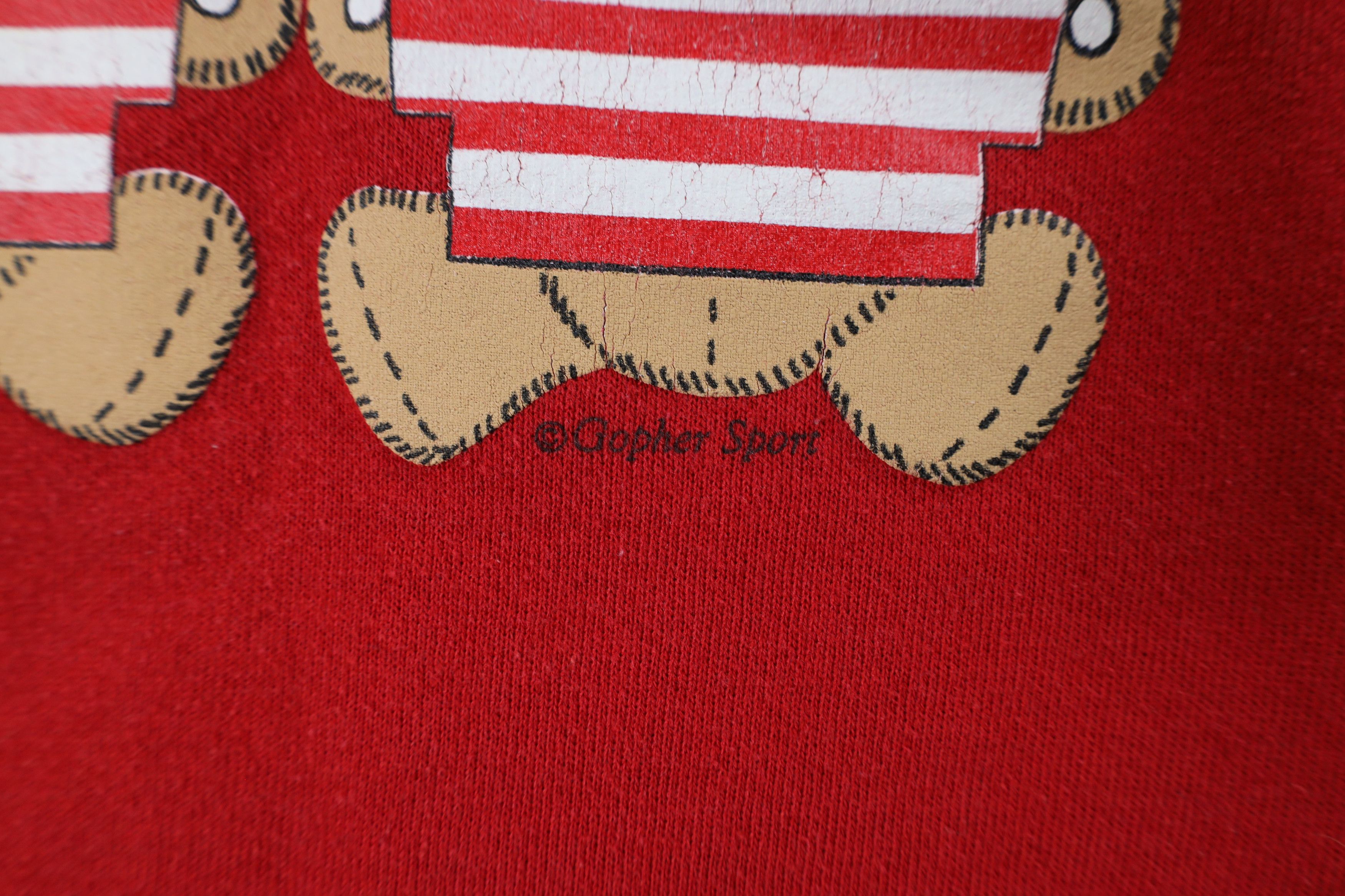 Vintage Vintage 90s Streetwear Flag Bear Turtleneck Sweatshirt USA Size L / US 10 / IT 46 - 5 Thumbnail