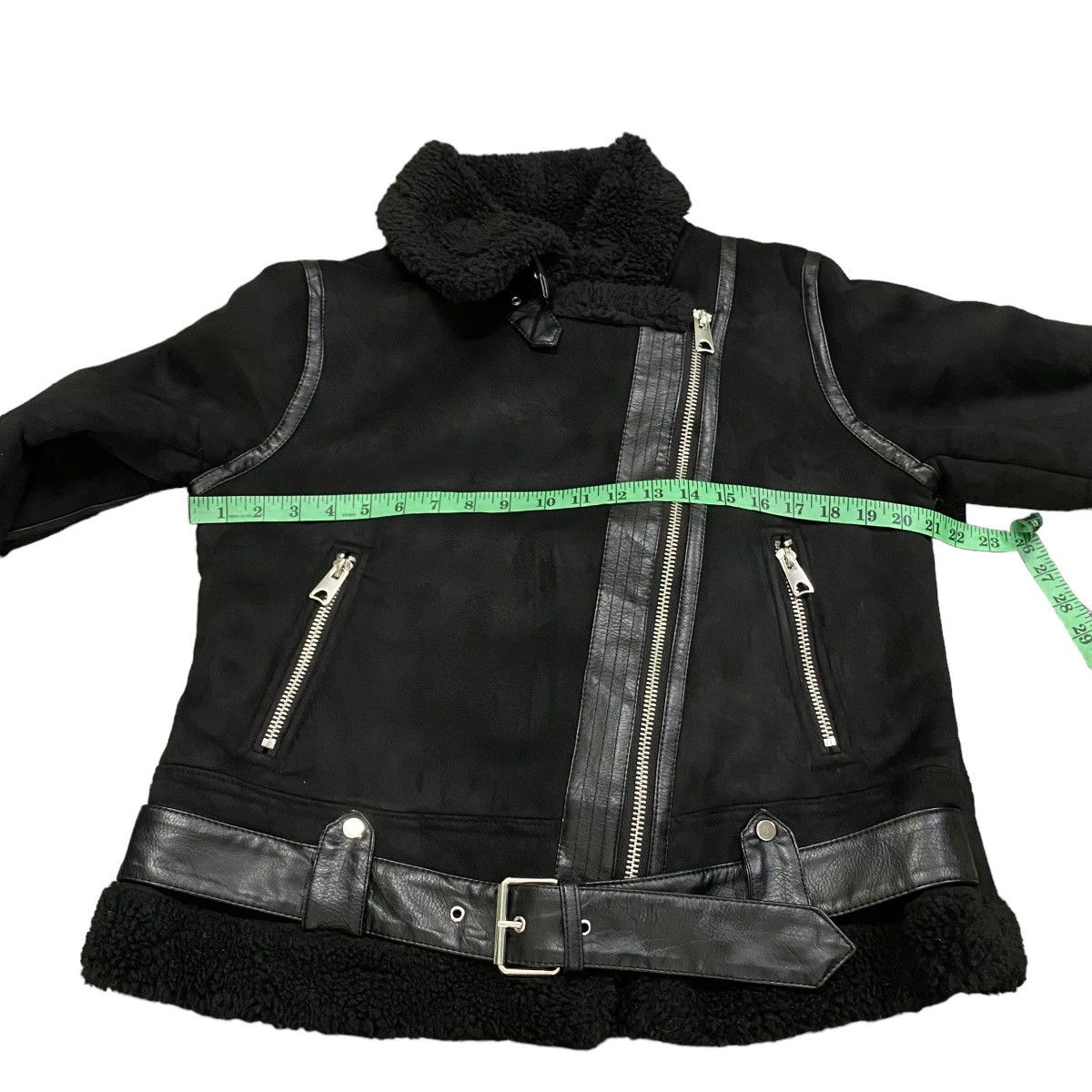 Zara Zara Black Faux Suede Jacket Size L / US 10 / IT 46 - 11 Thumbnail