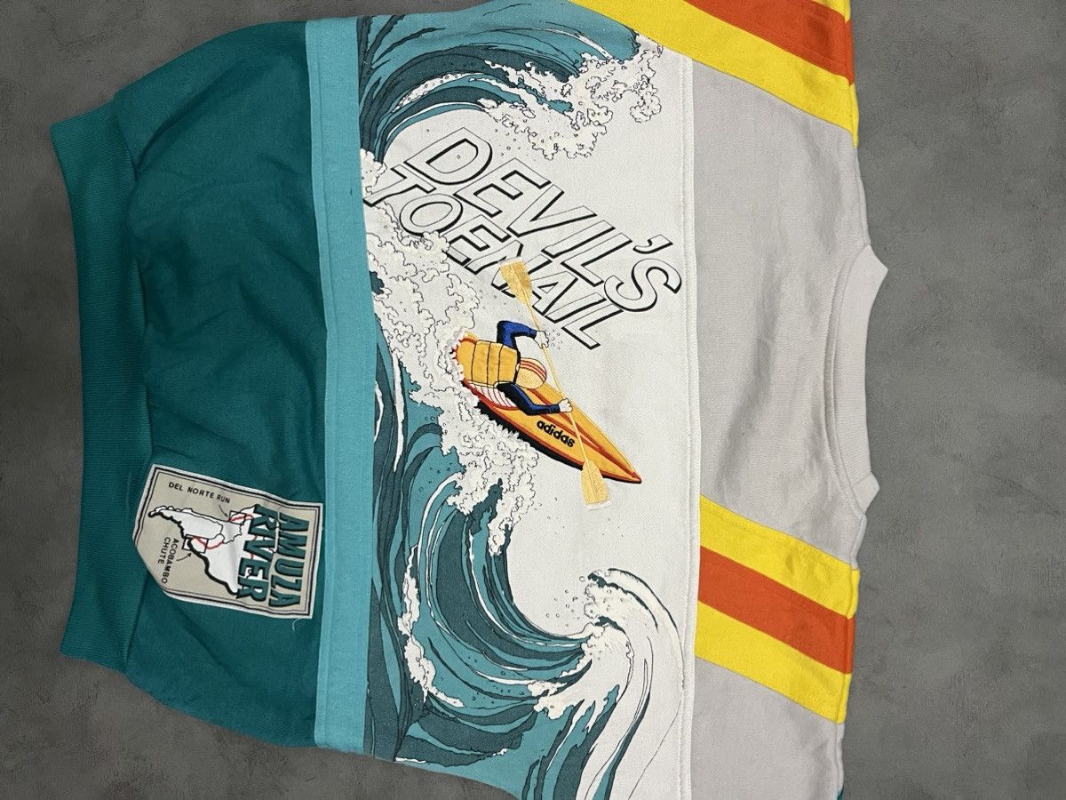 Adidas Rare vintage 80s Adidas Devil's Toenail Kayaking sweatshirt Size US M / EU 48-50 / 2 - 8 Thumbnail