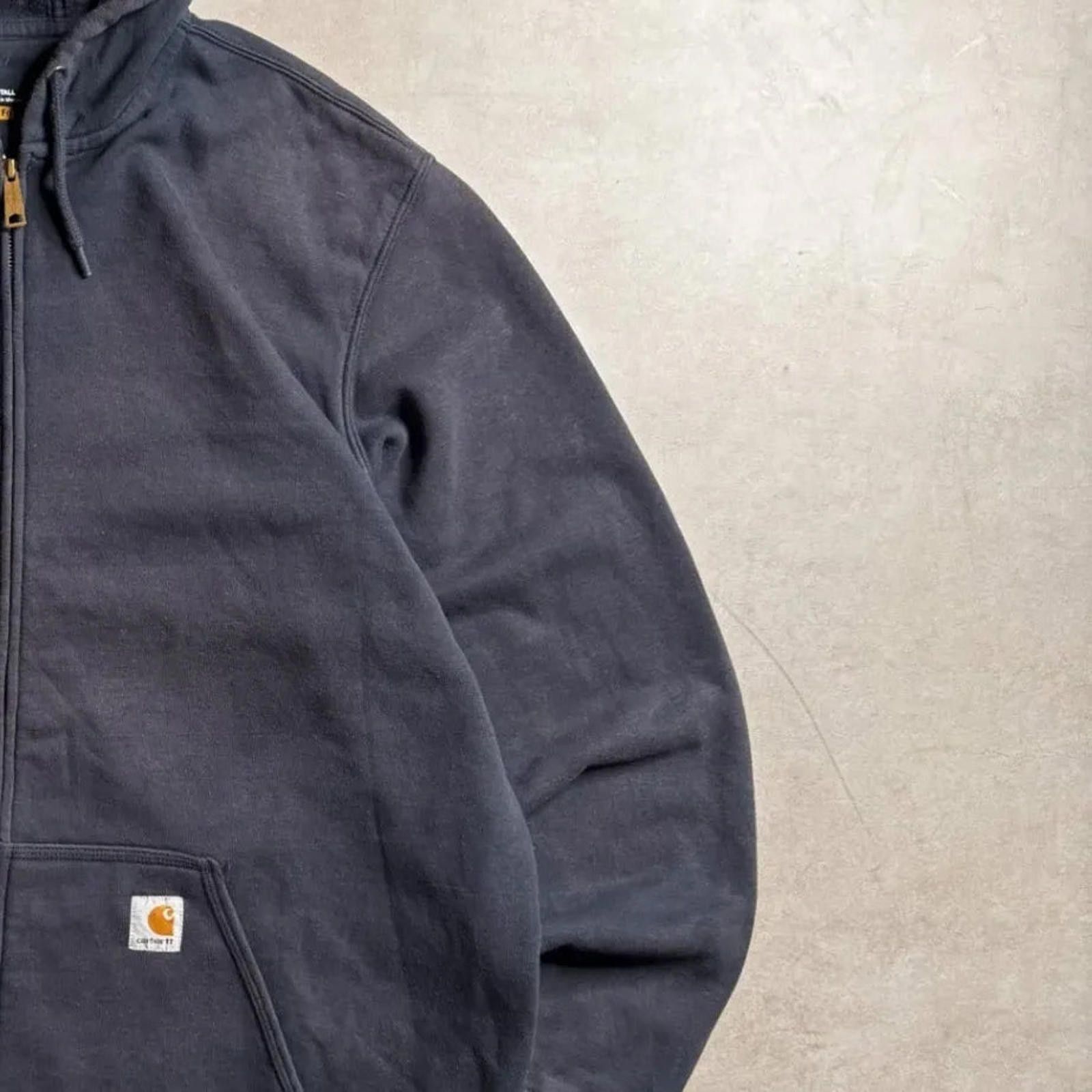 Carhartt Vintage Carhartt Navy Tall Hoodie - XXL Size US XXL / EU 58 / 5 - 5 Thumbnail
