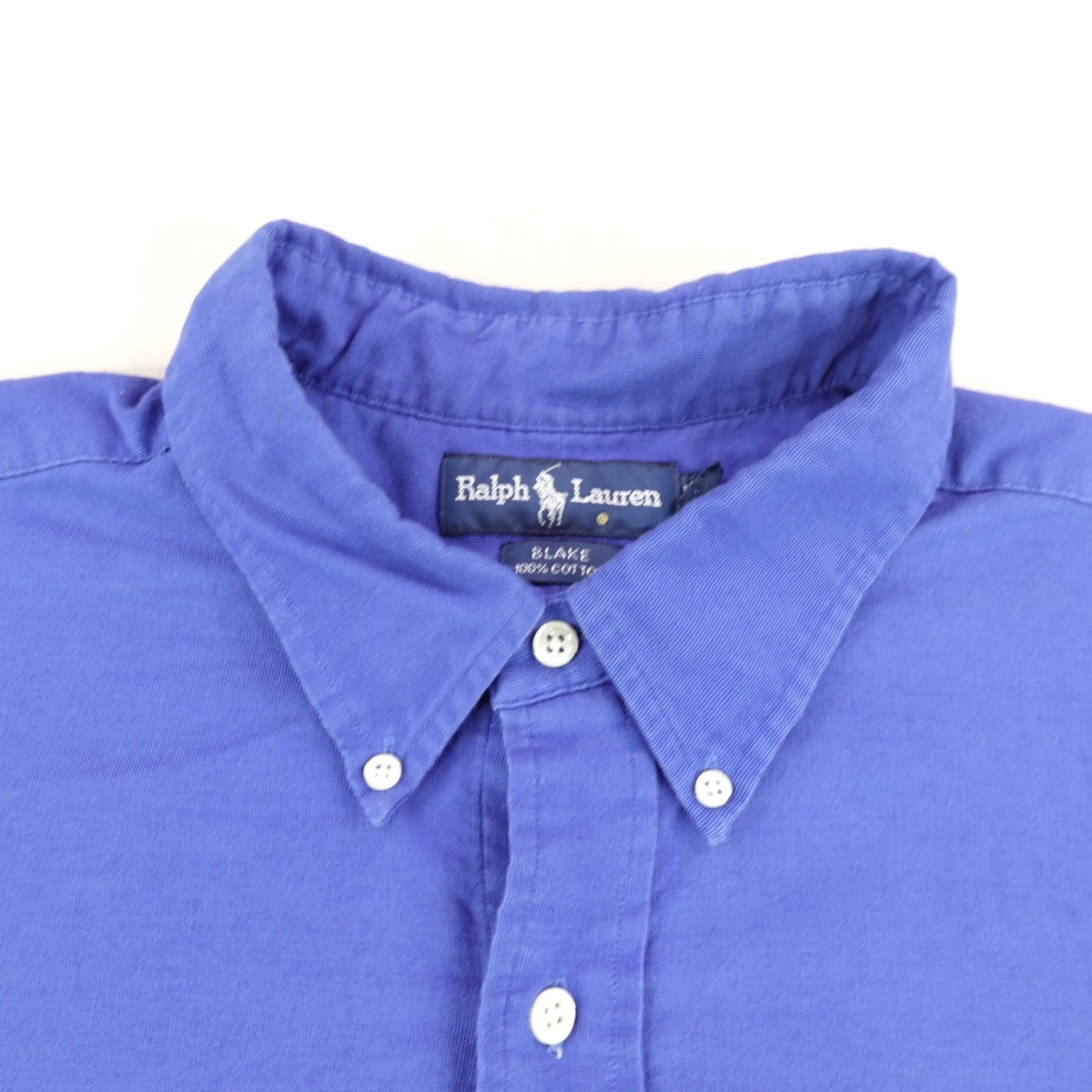 Ralph Lauren Vintage Ralph Lauren Shirt Men 2XL XXL Blue Blake Button Up Green Pony Twill Y2K Size US XXL / EU 58 / 5 - 2 Thumbnail
