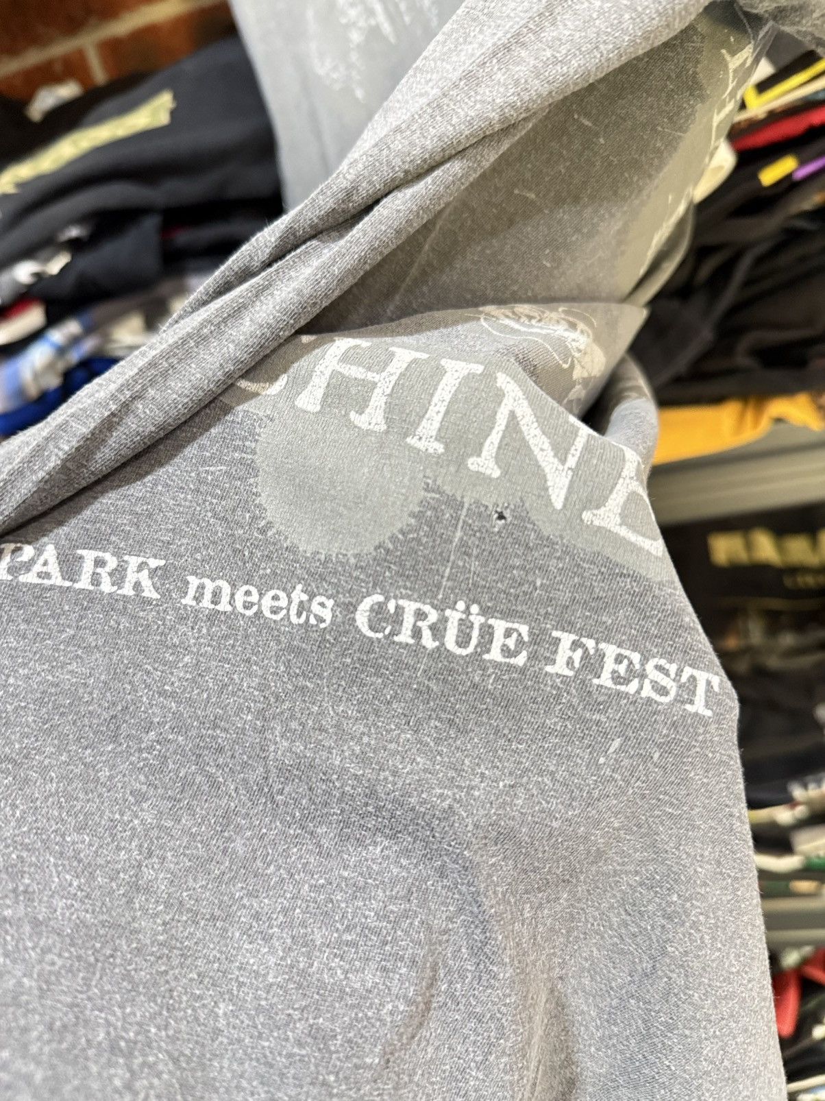 Band Tees Thrashed Vintage Loud Park Meets Crue Fest Distressed Faded Size US XL / EU 56 / 4 - 15 Thumbnail