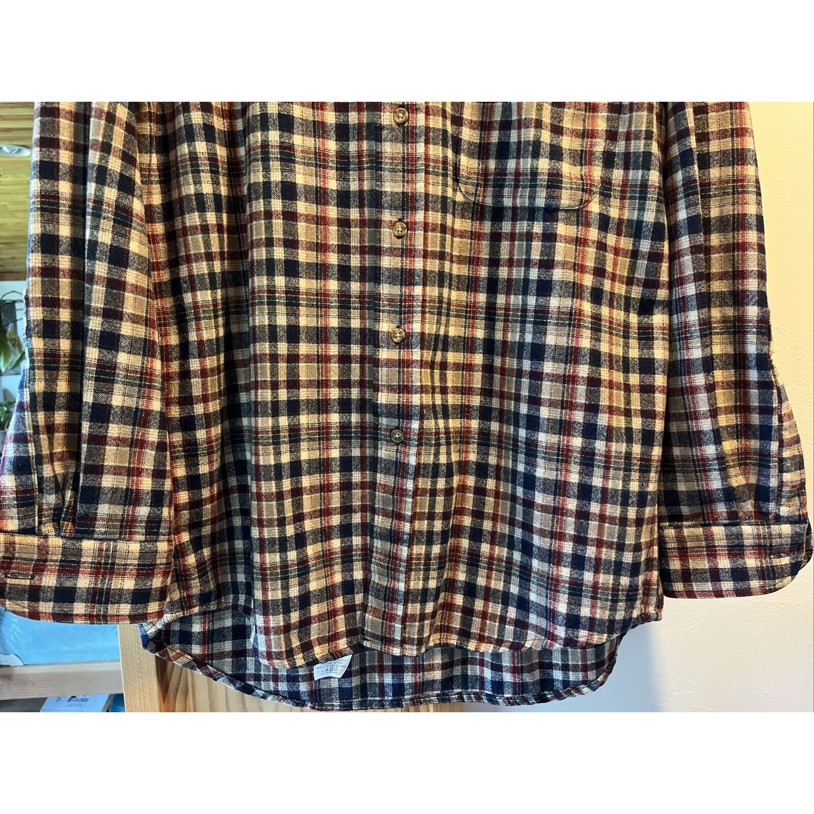 Pendleton Pendleton Mens M Red White Blue Check Button Down Wool Shirt Size US M / EU 48-50 / 2 - 5 Thumbnail