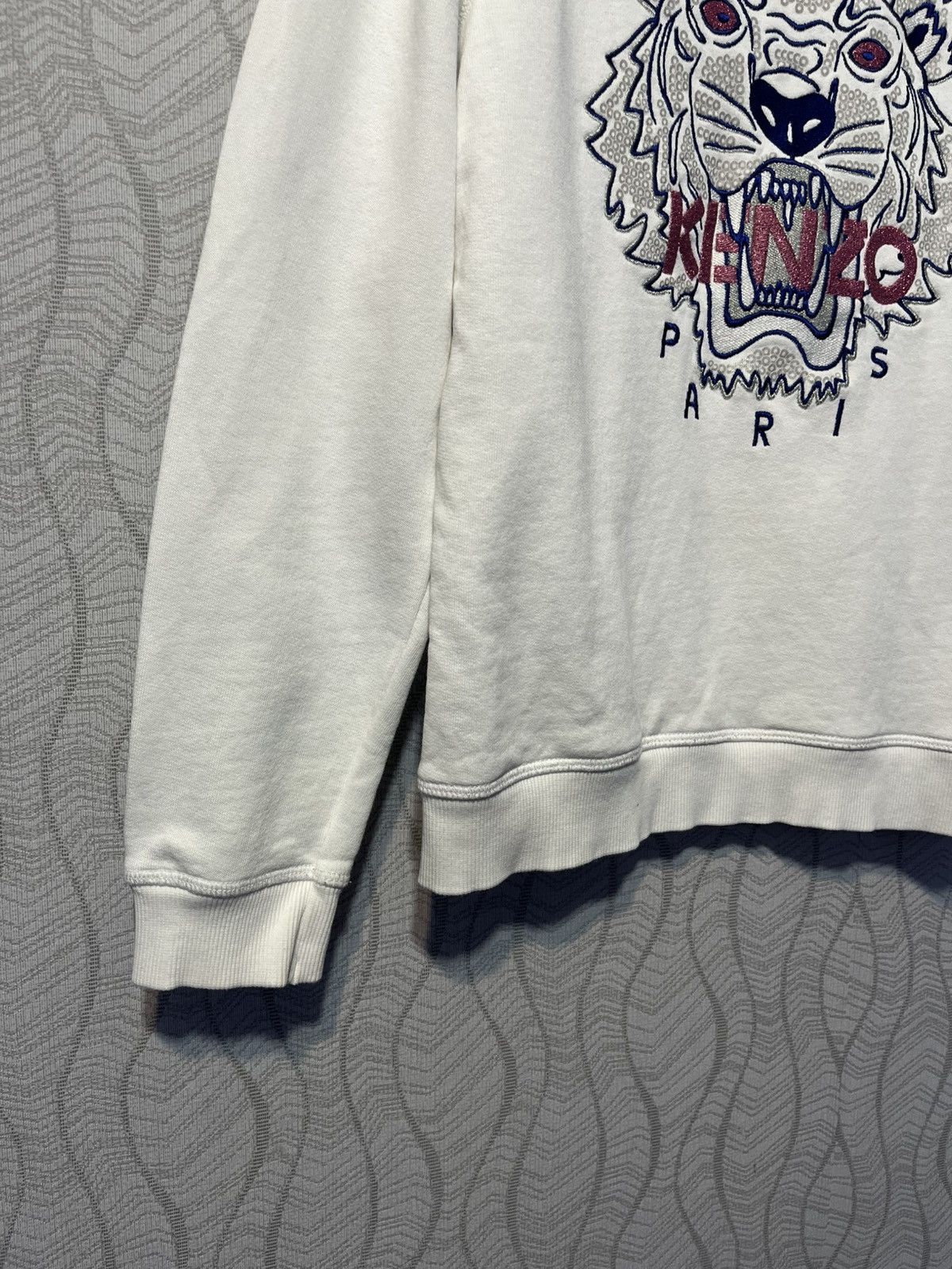 Kenzo Kenzo Paris Crewneck Womens Sweatshirt Big Embroidered Logo Size S / US 4 / IT 40 - 4 Thumbnail