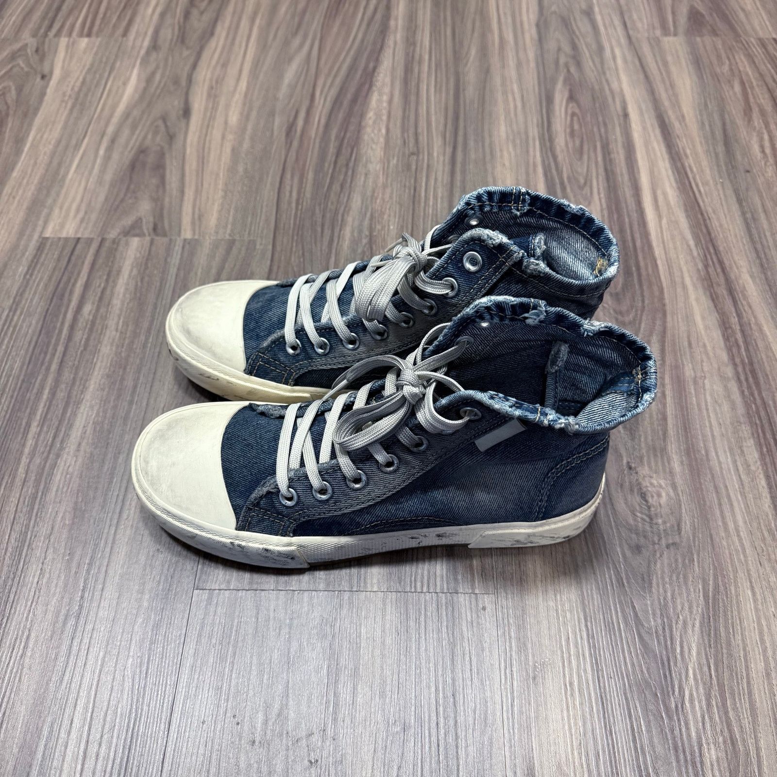Balenciaga NEW Balenciaga Paris mid 90's Denim High Top Sneaker | EU41 Size US 8 / EU 41 - 5 Thumbnail