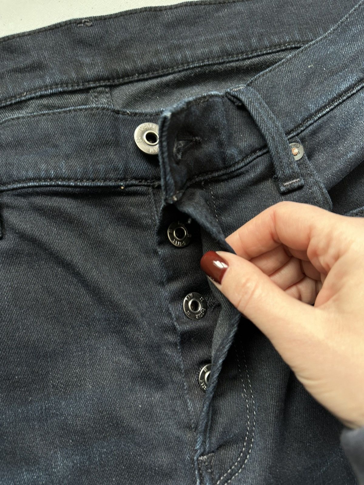 G-Star × Japanese Brand × Jean G Star Raw 3301 Slim Denim Jeans Size US 34 / EU 50 - 10 Thumbnail