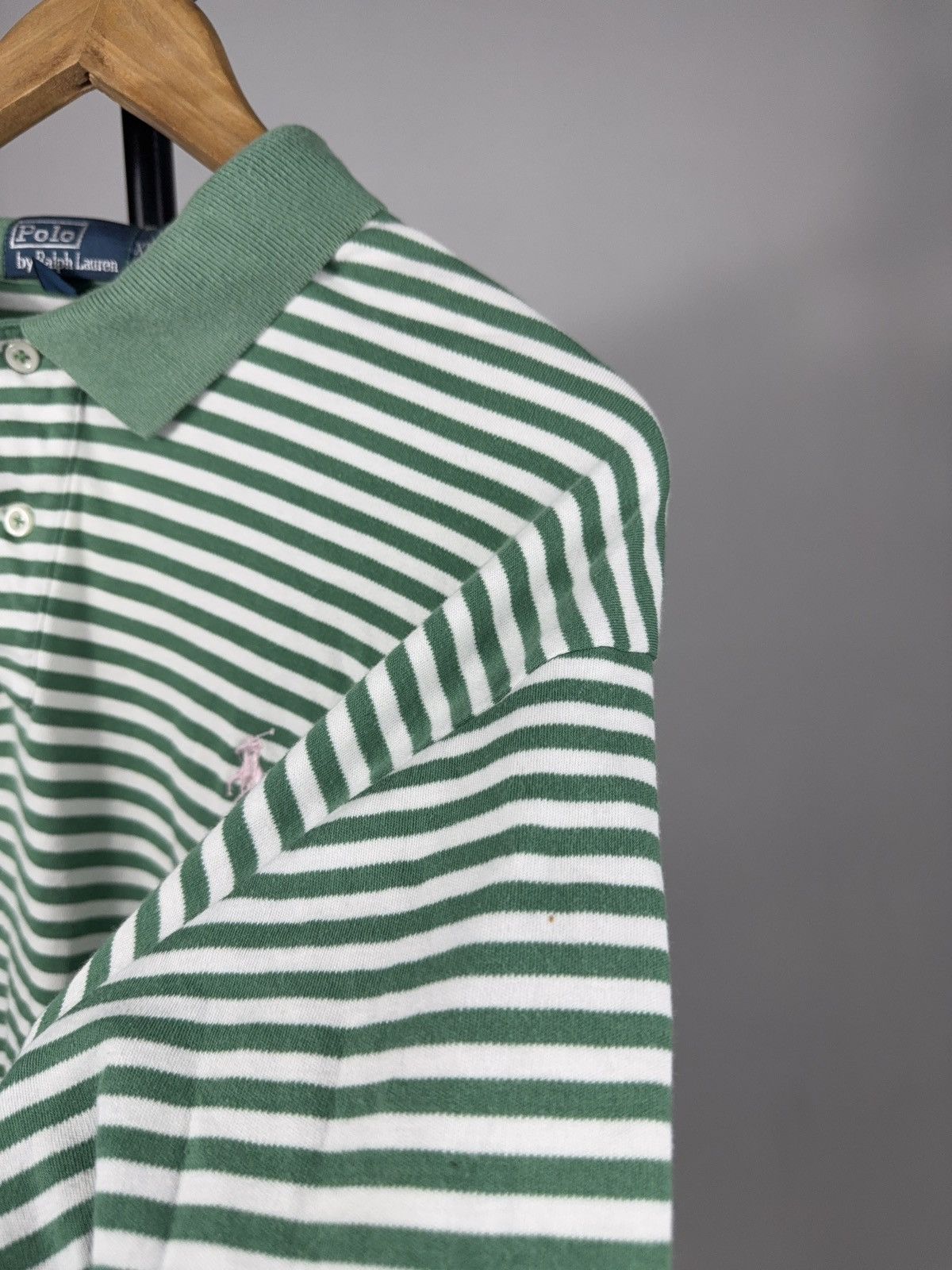 Polo Ralph Lauren Vintage 90s Retro Polo Ralph Lauren Striped Pony Polo Shirt Size US XL / EU 56 / 4 - 11 Thumbnail