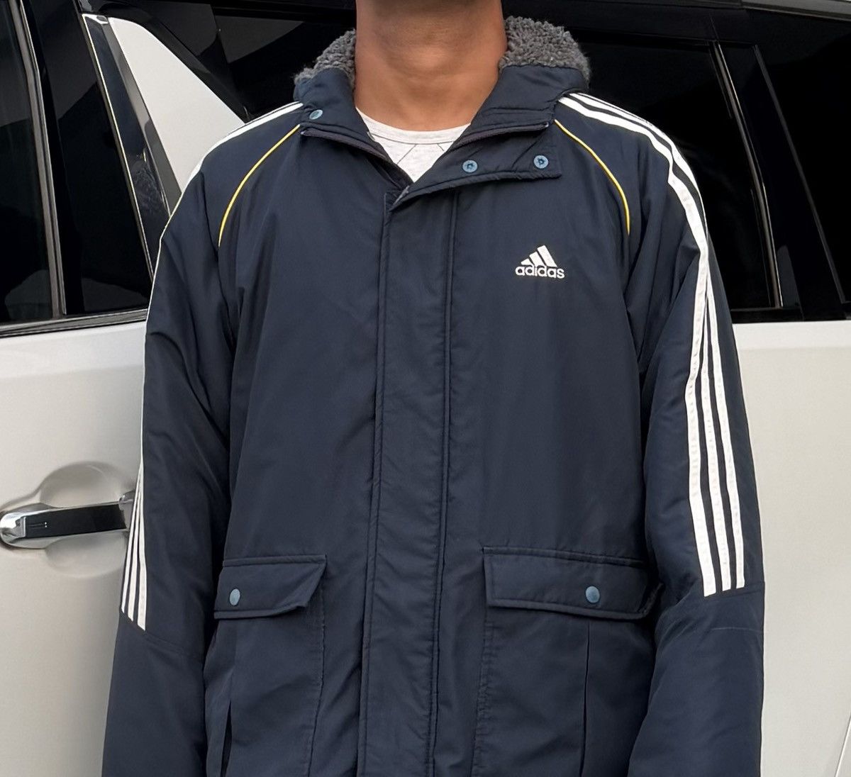Adidas Adidas Long Bench with Fleece Lining Parka Hoodie Jacket Size US M / EU 48-50 / 2 - 5 Thumbnail