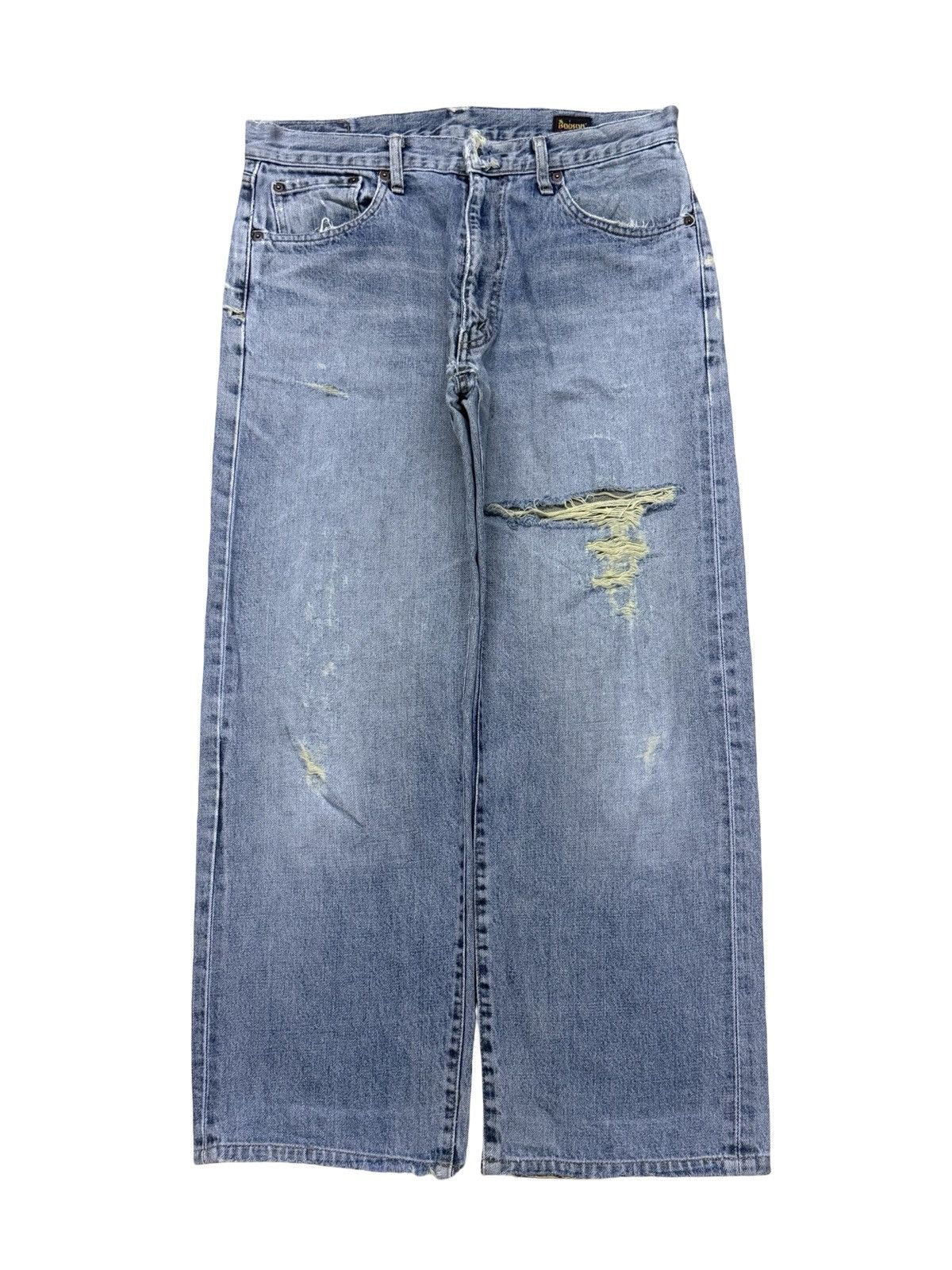 Japanese Brand Vintage 90s Bobson Lot 512 Denim Jeans Made in Japan | W34 Size US 34 / EU 50 - 2 Thumbnail