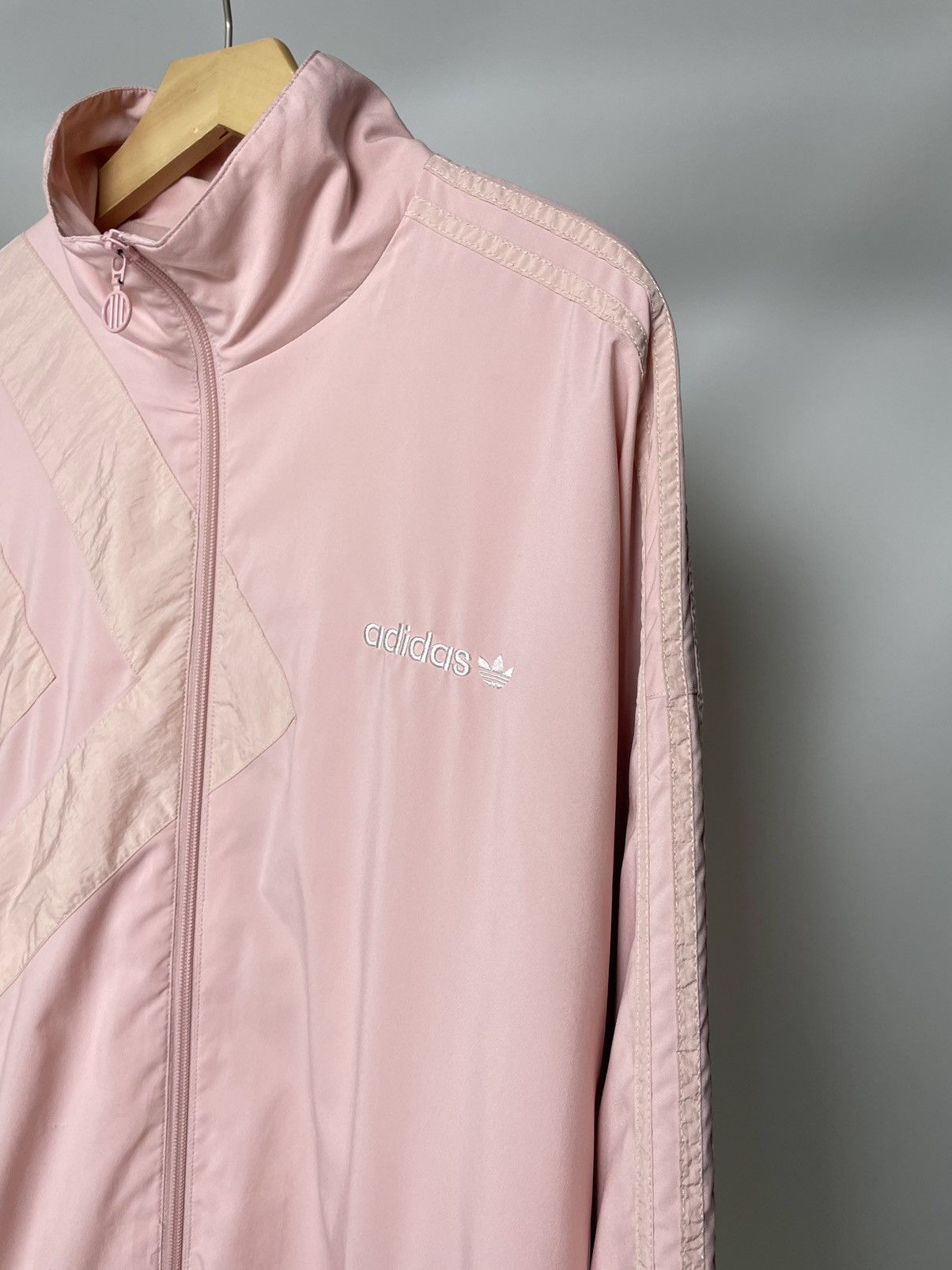 Adidas Adidas 🌸 Vintage Pink Nylon Olympic Track Suit Jacket Size US XL / EU 56 / 4 - 8 Thumbnail