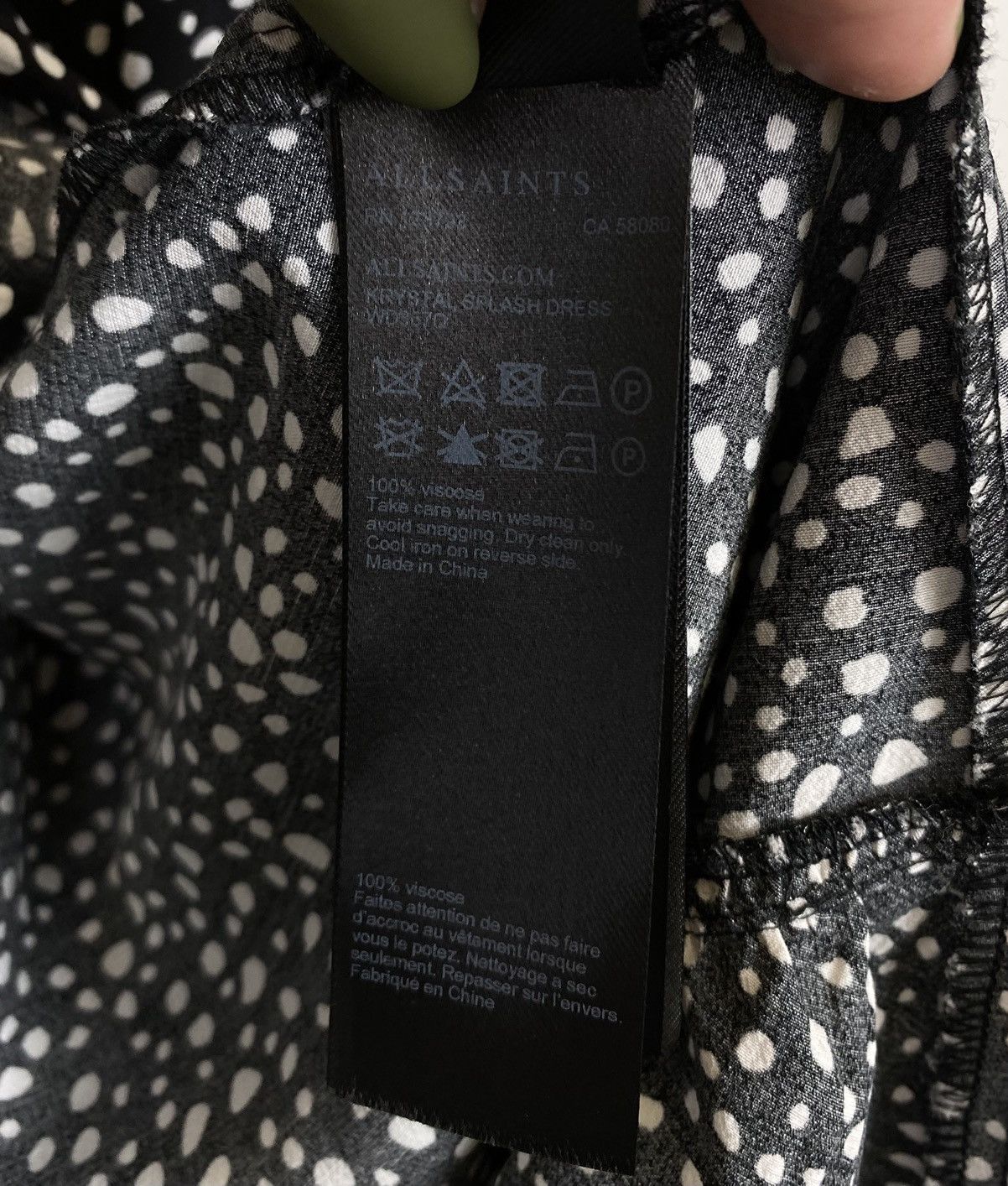 Allsaints Allsaints Krystal Splash Dress Women’s Size M Polka Dot Top Size M / US 6-8 / IT 42-44 - 6 Thumbnail