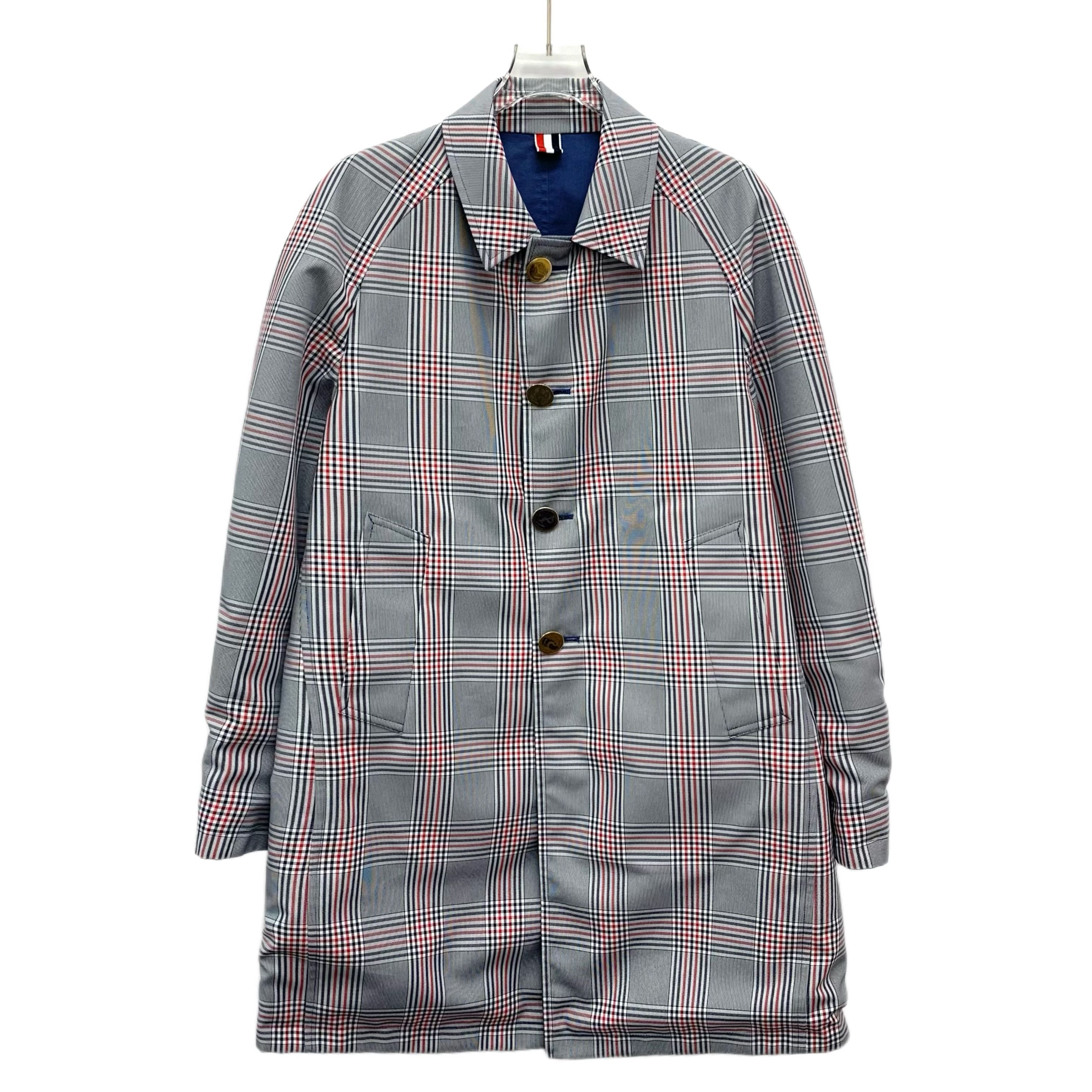 Thom Browne Thom Browne Check Trench Blue (1) Size S / US 4 / IT 40 - 3 Thumbnail
