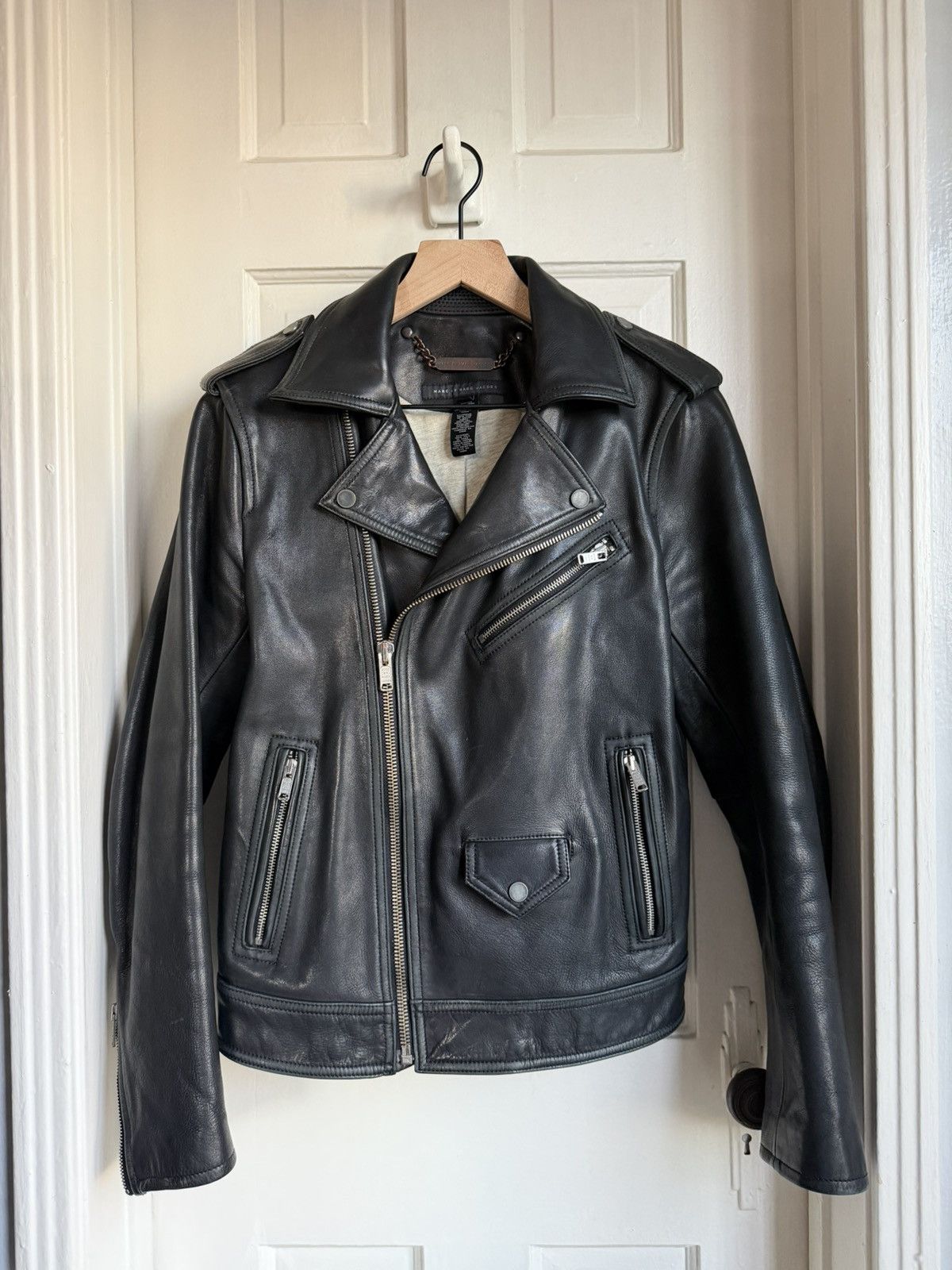 Marc Jacobs Marc by Marc Jacobs Motorcycle Jacket Leather Size US S / EU 44-46 / 1 - 1 Thumbnail
