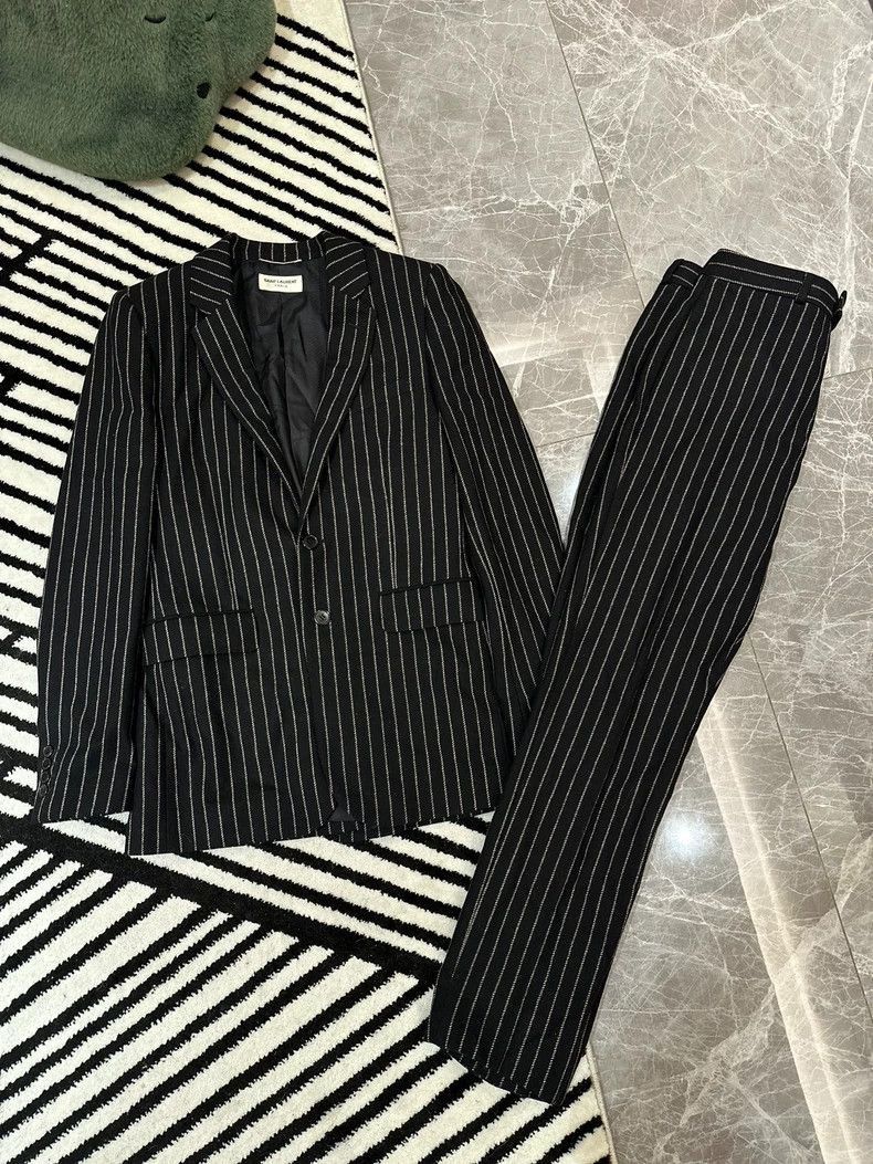 Saint Laurent Paris Saint Laurent Paris Striped suit set-2506 Size US 32 / EU 48 - 1 Thumbnail