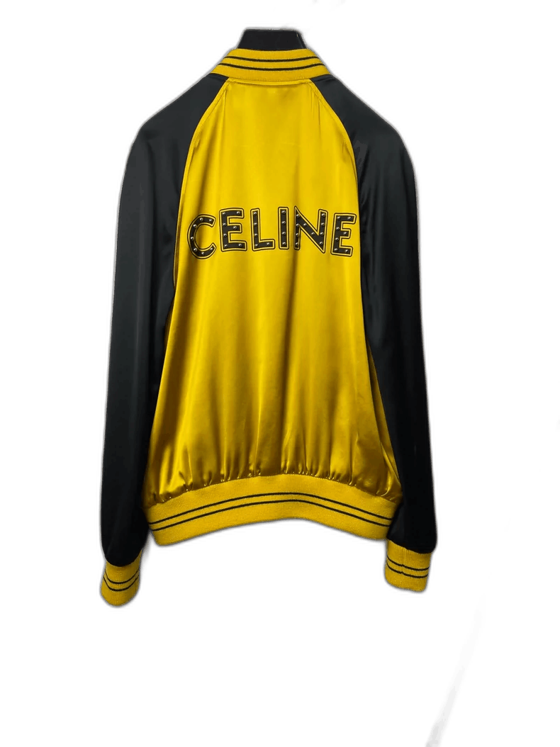 Celine Celine Black and Yellow Silk Jacket Size US L / EU 52-54 / 3 - 1 Thumbnail