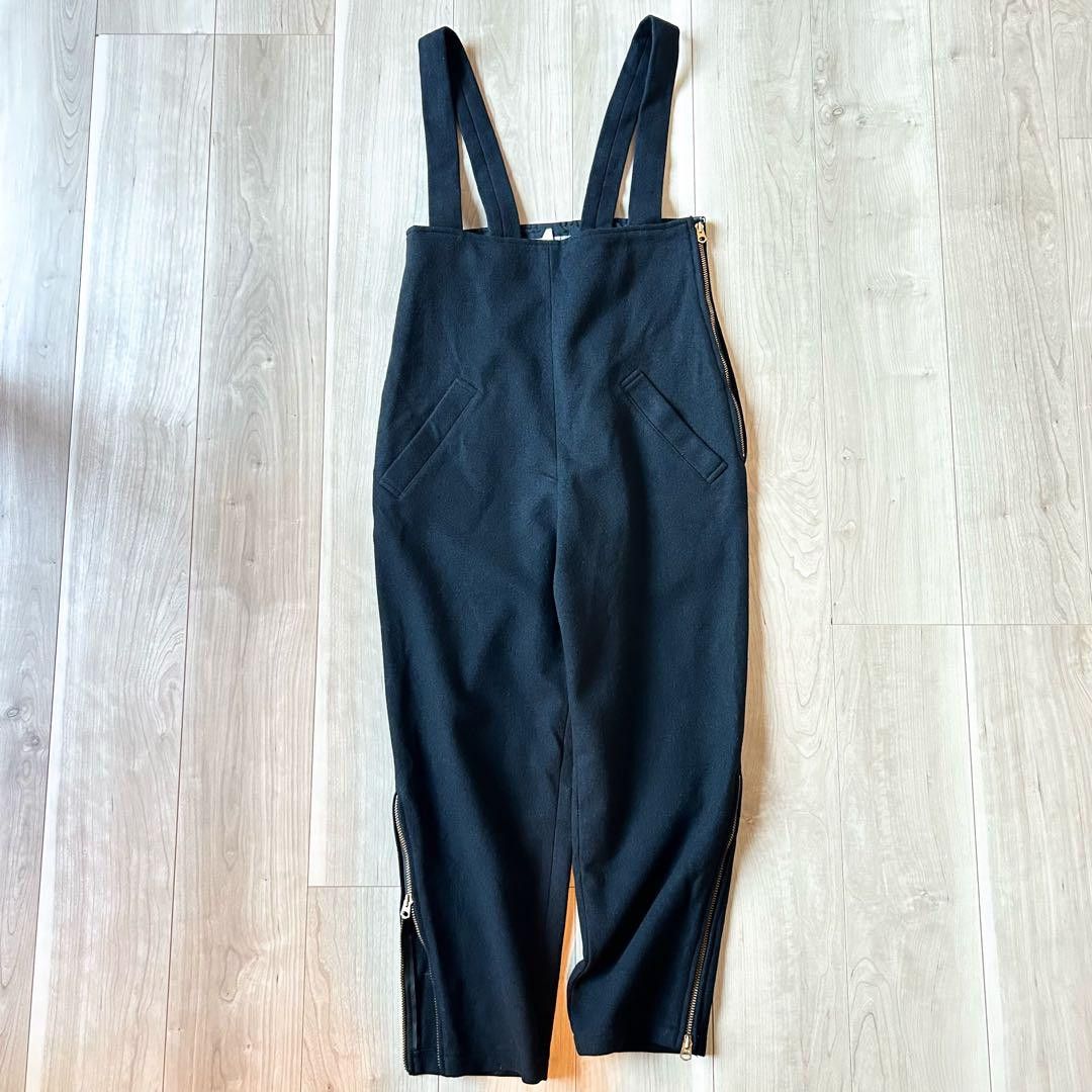 Yohji Yamamoto Yohji Yamamoto Femme 90s Black Wool Overalls Size US 29 - 2 Thumbnail