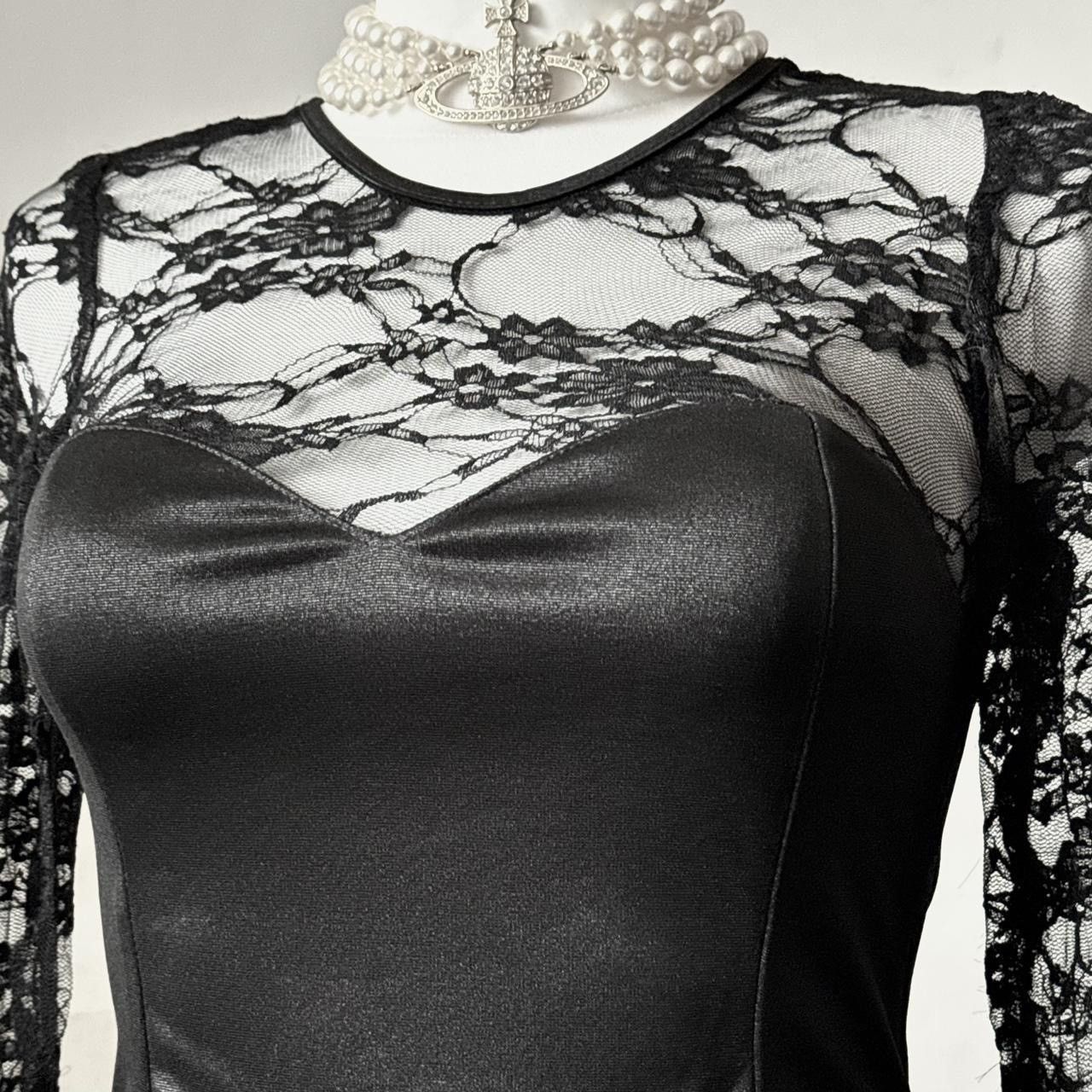 Vintage Unique gothic avant-garde Coquette Victorian lace blouse Size S / US 4 / IT 40 - 3 Thumbnail