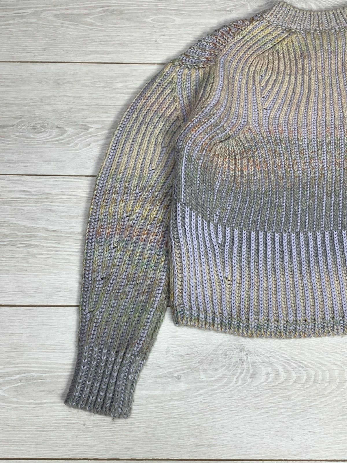 Acne Studios Acne Studios Distressed Rainbow Mohair Blend Knit Sweater Size S / US 4 / IT 40 - 7 Thumbnail