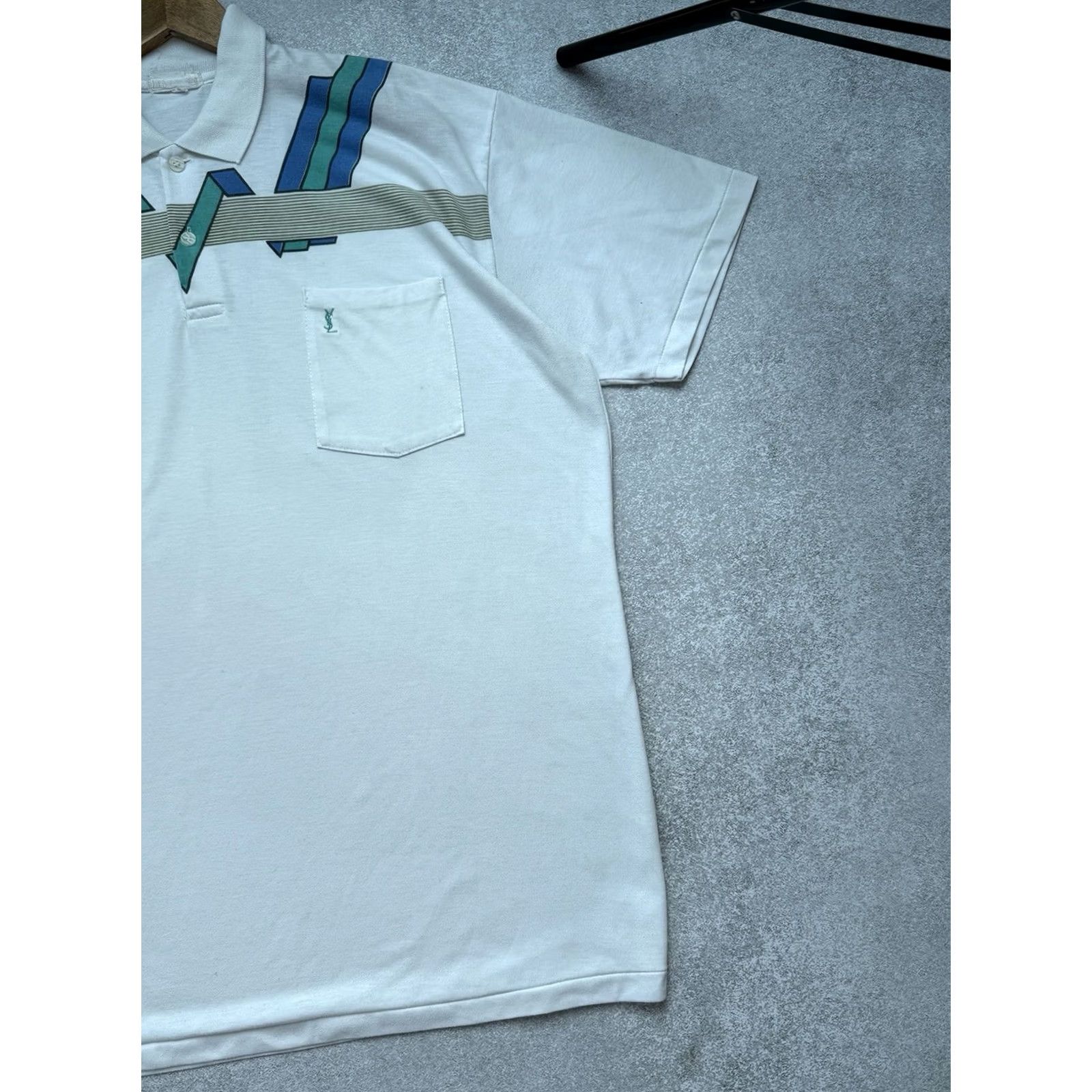 Yves Saint Laurent VINTAGE Yves Saint Laurent Polos T-Shirt White Casual Size M Mens Polo Short Sleeve Collared 90s 80s Luxury YSL Vintage Polos Size US M / EU 48-50 / 2 - 3 Thumbnail
