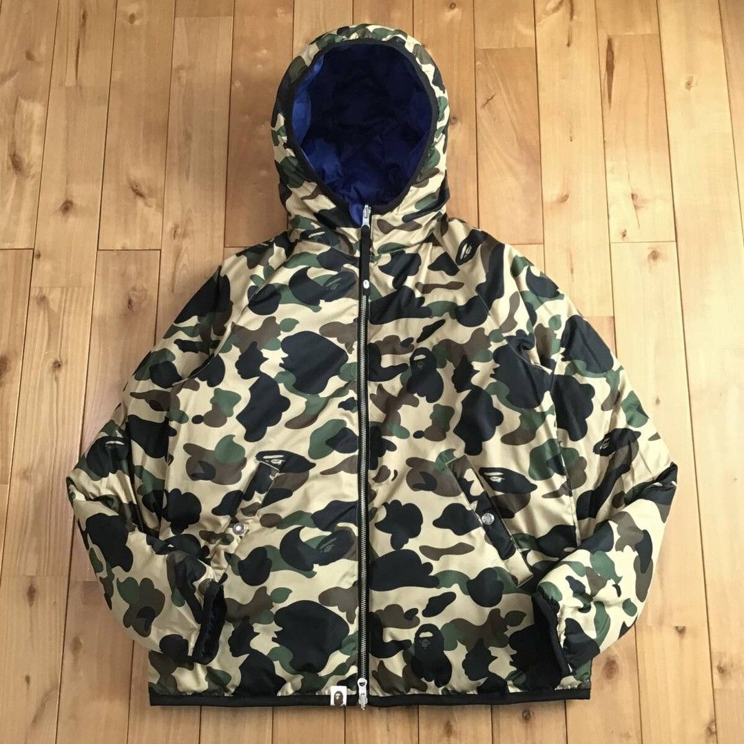 Bape 🔥Reversible🔥 BAPE CAMO Puffer Down Jacket a bathing ape Size US M / EU 48-50 / 2 - 2 Thumbnail