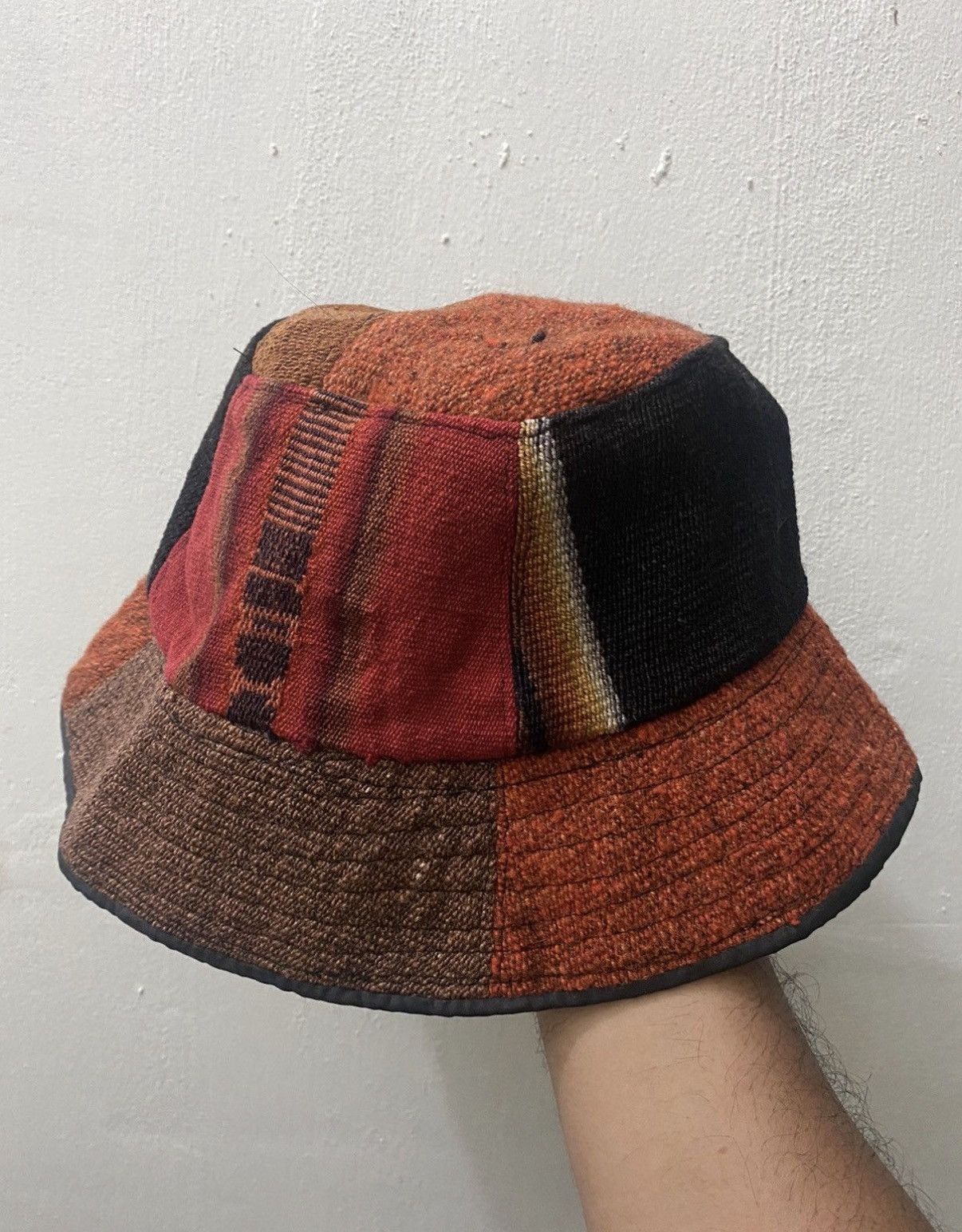 Japanese Brand VTG Patchwork Style Kapital Hat Size ONE SIZE - 2 Thumbnail