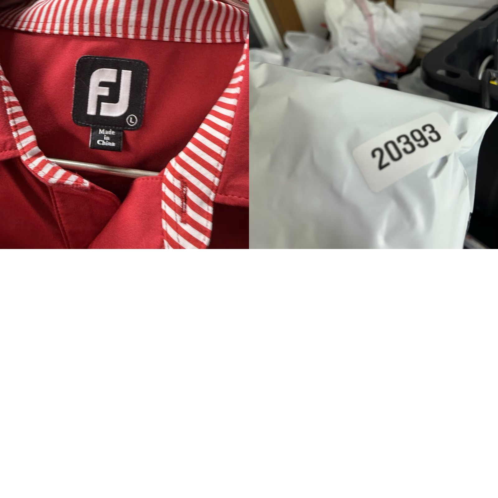 Footjoy FootJoy Polo Shirt Mens Large Performance Golf Red Short Sleeve Marathon Logo Size US L / EU 52-54 / 3 - 8 Thumbnail